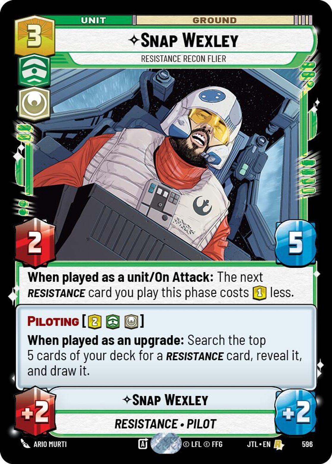 Snap Wexley, Resistance Recon Flier — Jump To Lightspeed 596