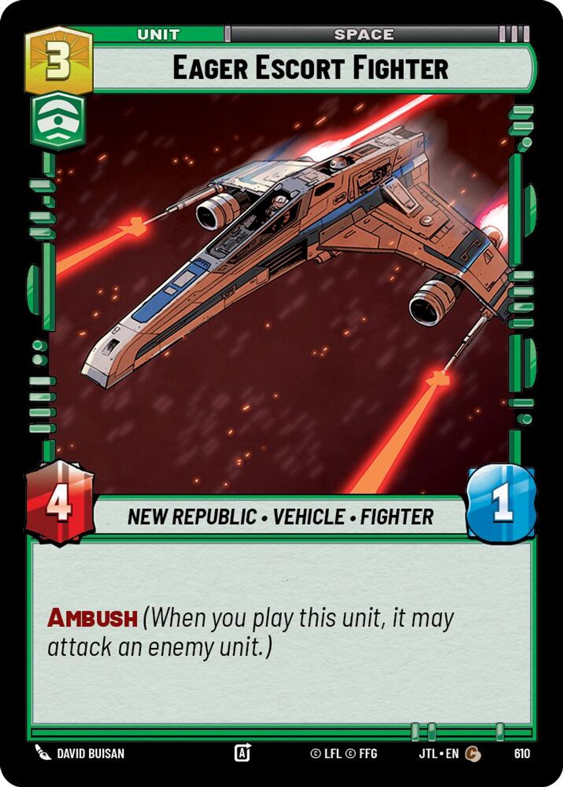 Eager Escort Fighter — Jump To Lightspeed 610