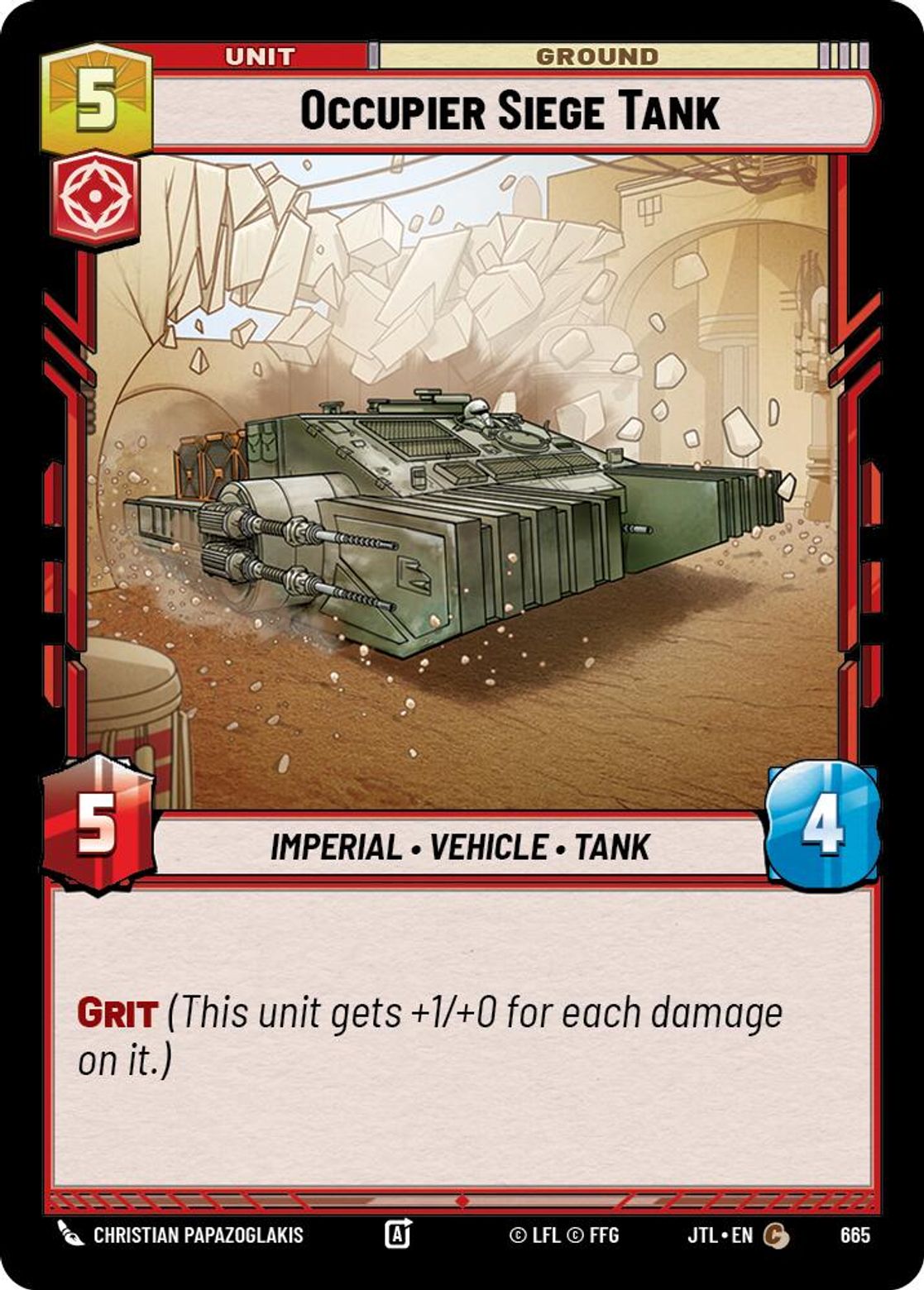 Occupier Siege Tank — Jump To Lightspeed 665