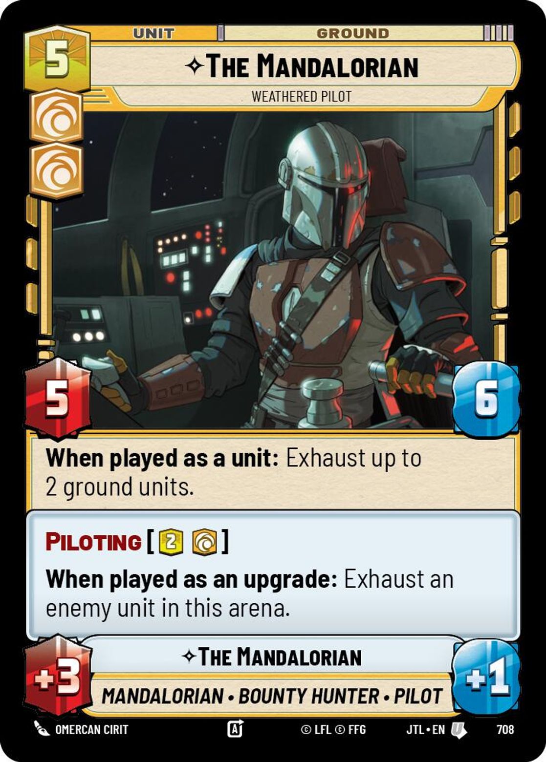 The Mandalorian, Weathered Pilot — Jump To Lightspeed 708