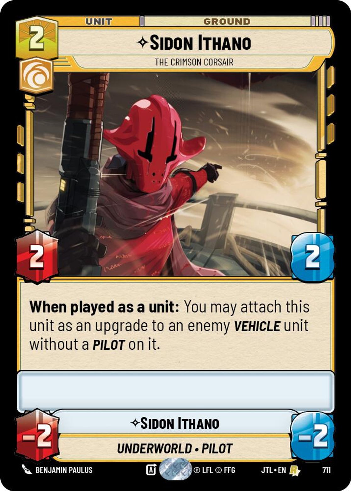Sidon Ithano, The Crimson Corsair — Jump To Lightspeed 711