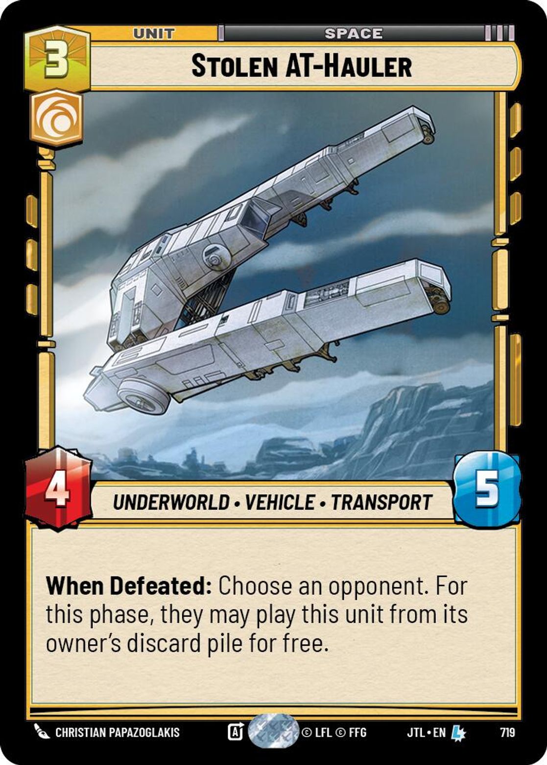 Stolen AT-Hauler — Jump To Lightspeed 719