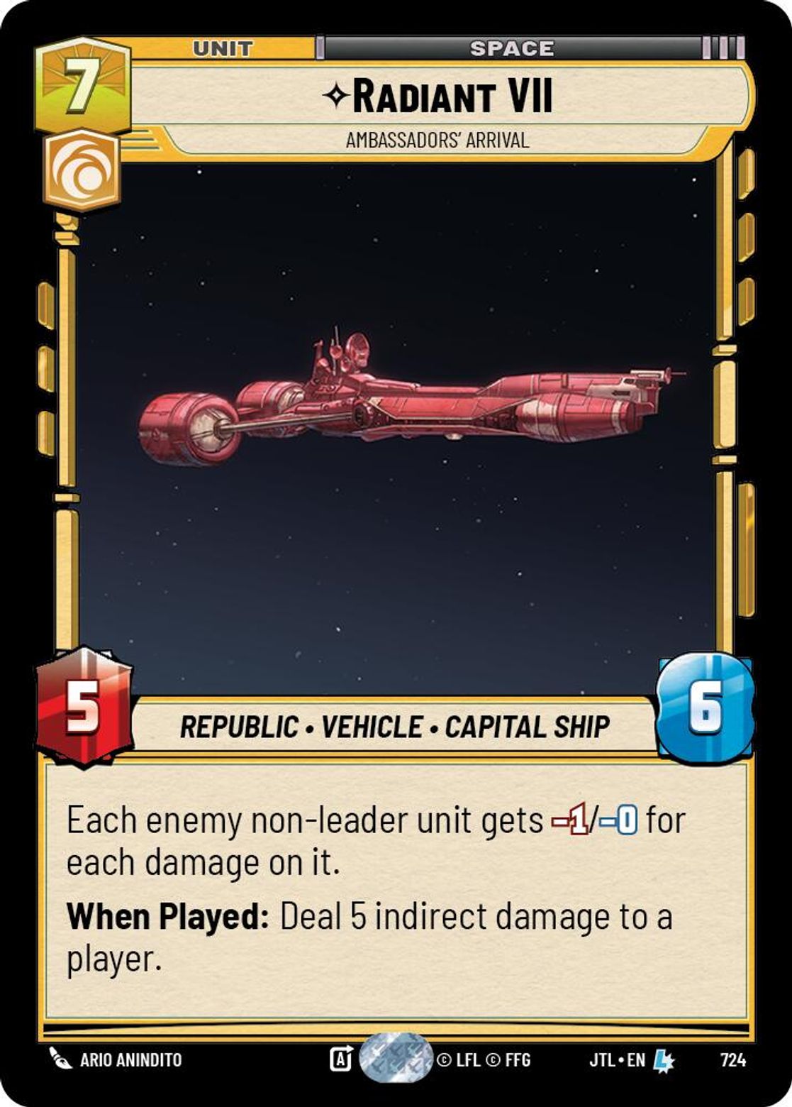 Radiant VII, Ambassadors' Arrival — Jump To Lightspeed 724