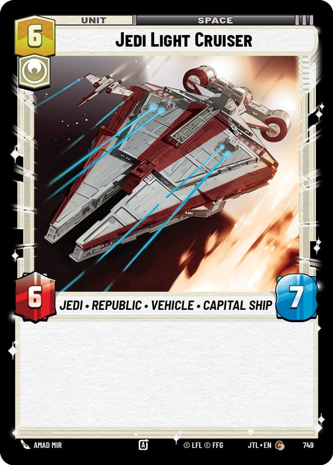 Jedi Light Cruiser — Jump To Lightspeed 749