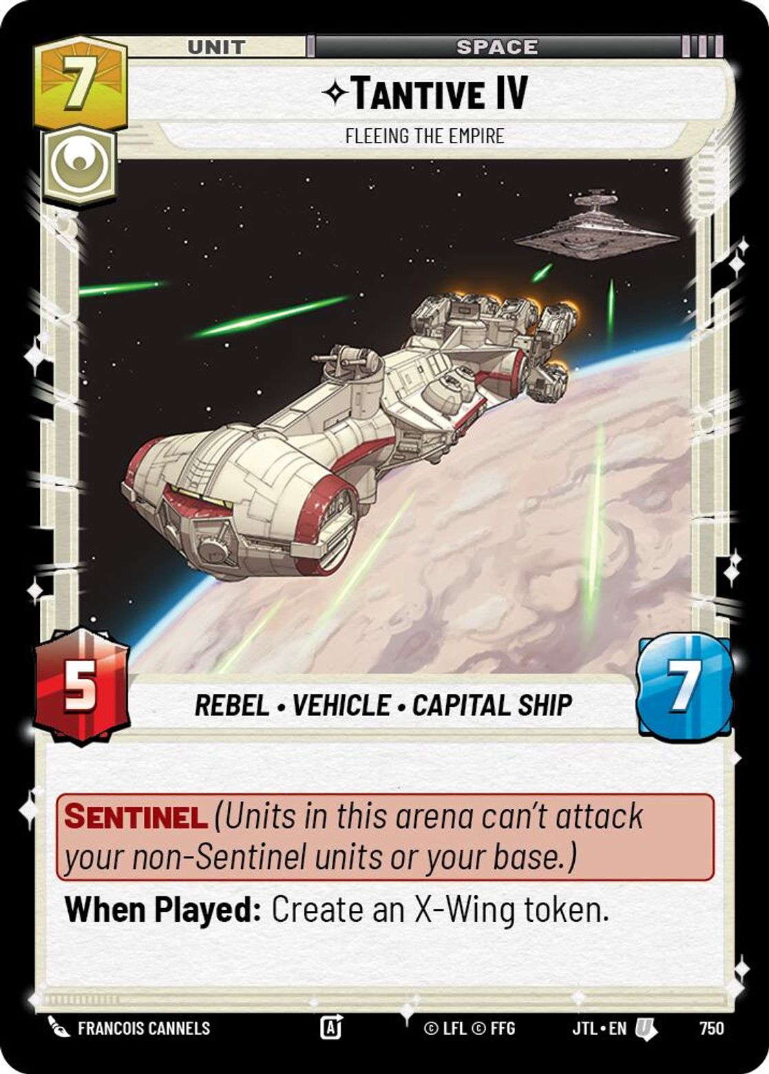 Tantive IV, Fleeing the Empire — Jump To Lightspeed 750