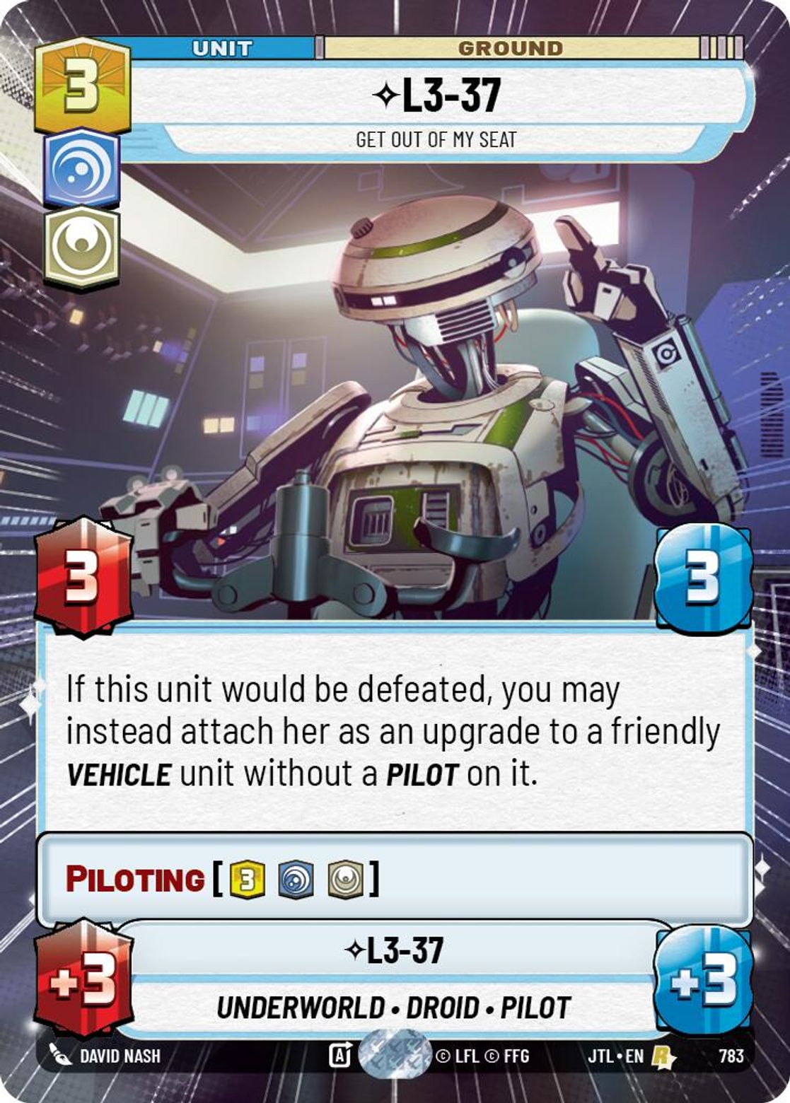 L3-37, Get Out of My Seat — Jump To Lightspeed 783