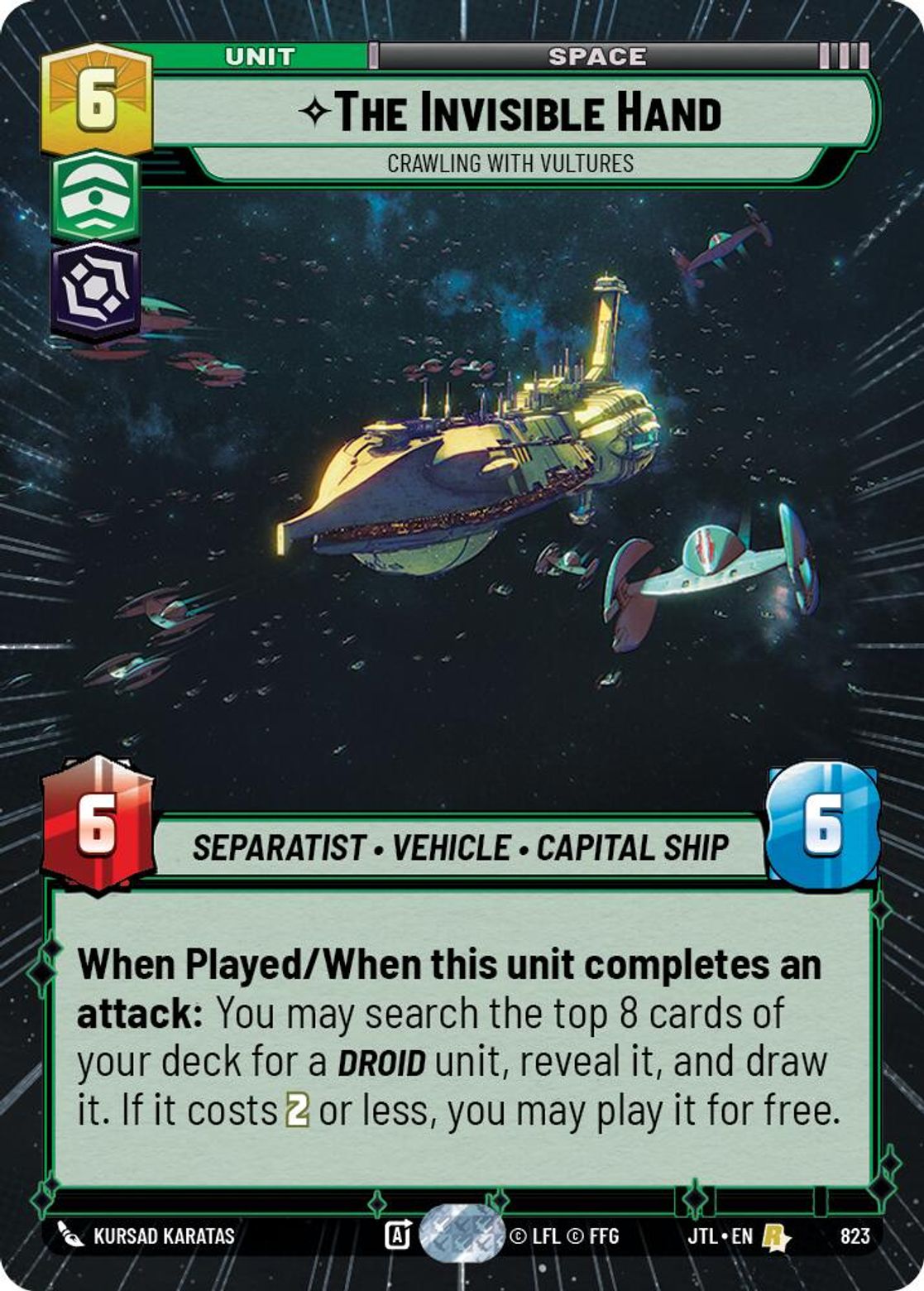 The Invisible Hand, Crawling With Vultures — Jump To Lightspeed 823