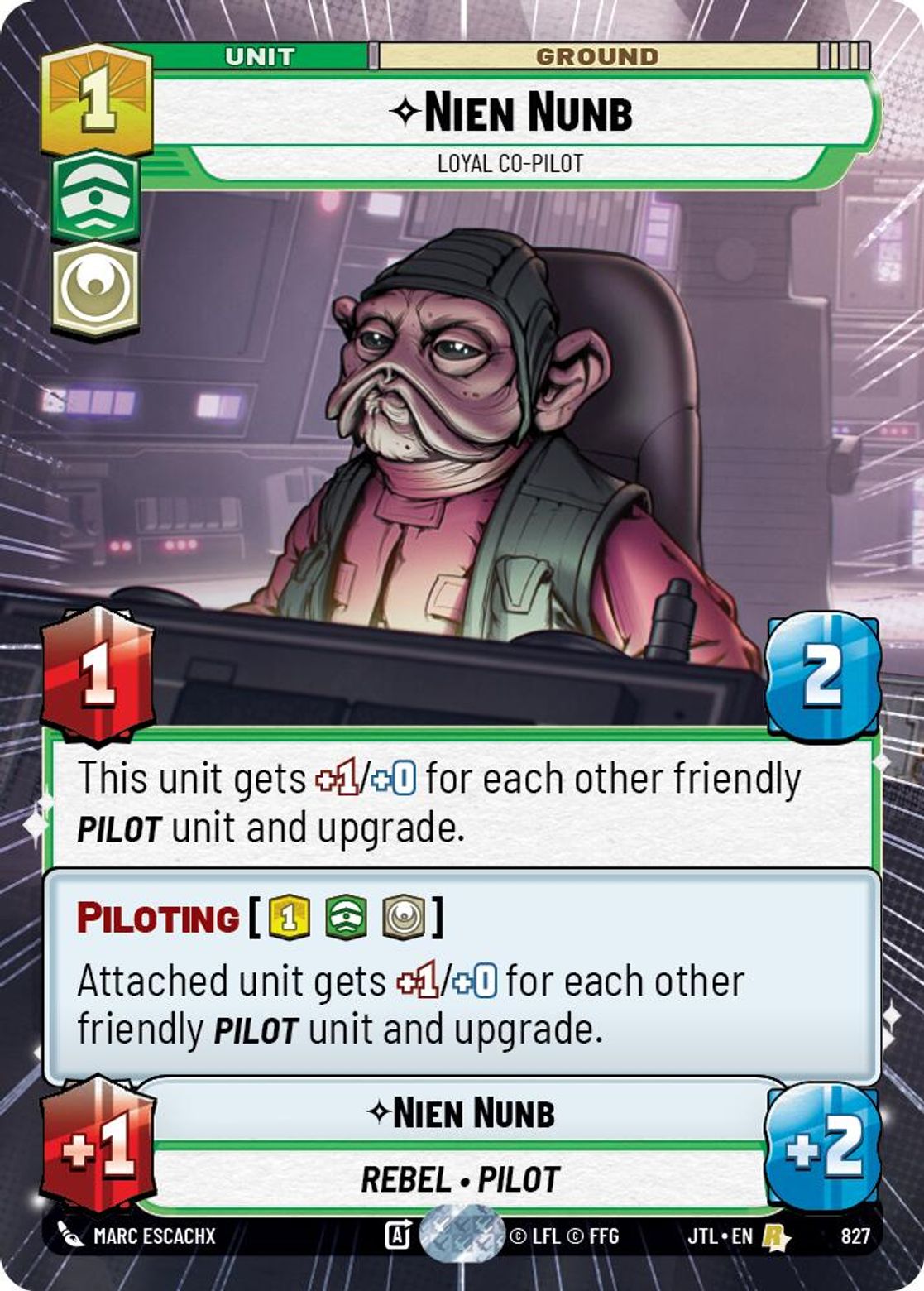 Nien Nunb, Loyal Co-Pilot — Jump To Lightspeed 827
