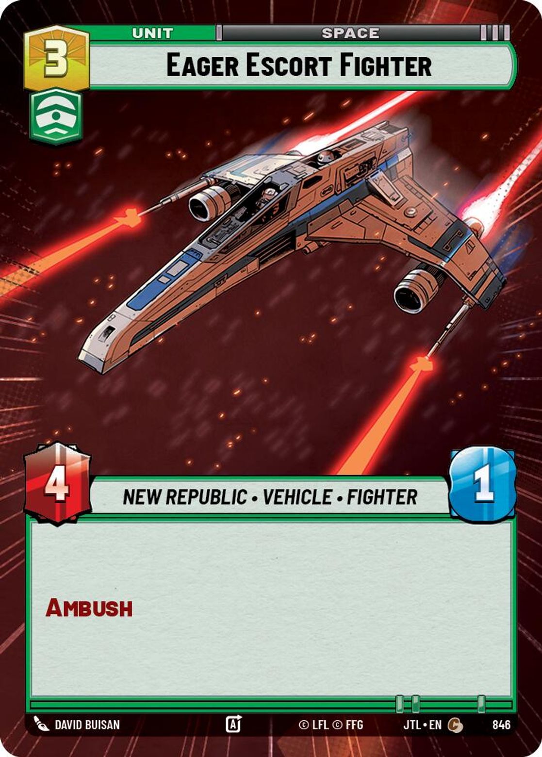 Eager Escort Fighter — Jump To Lightspeed 846