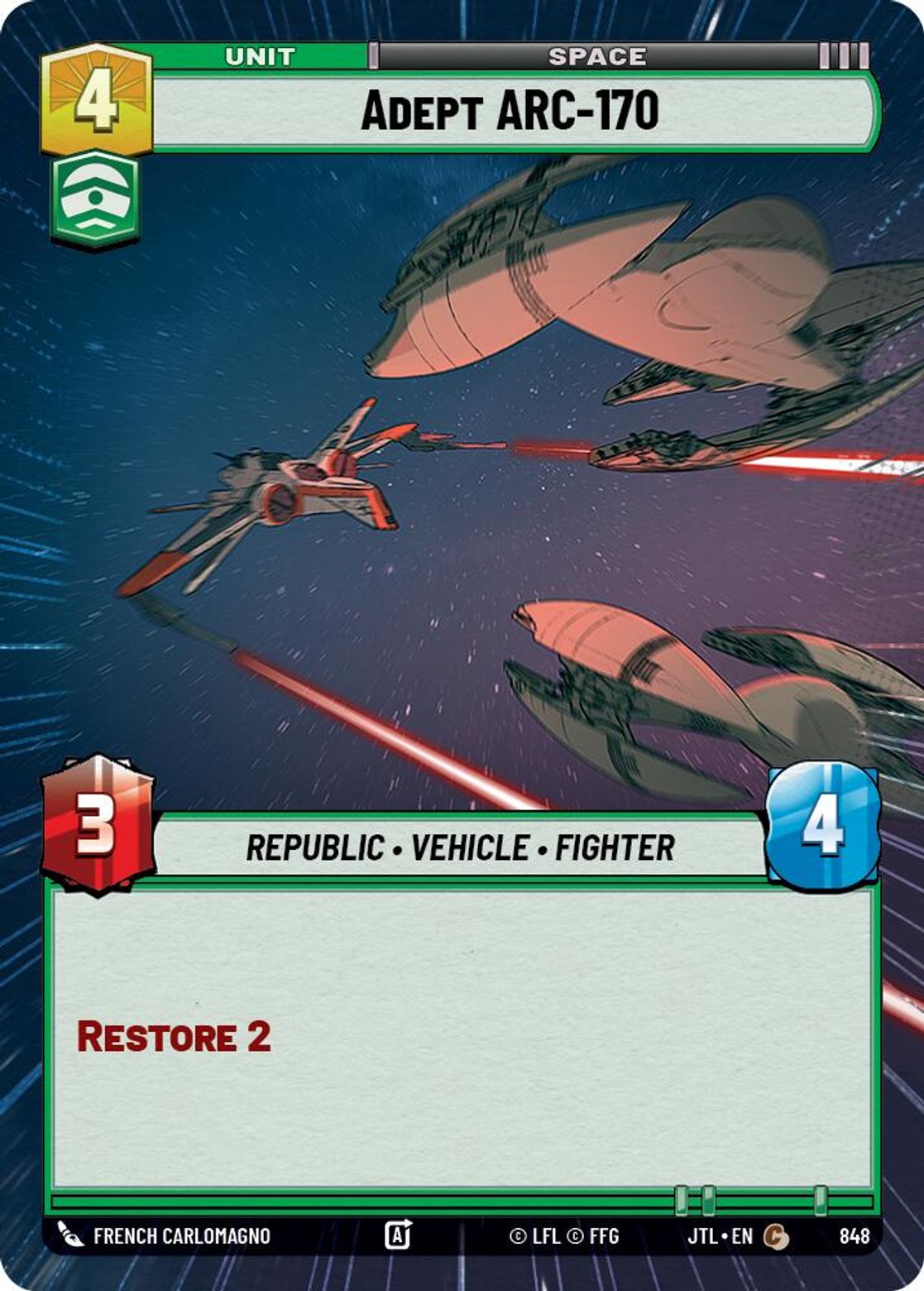 Adept ARC-170 — Jump To Lightspeed 848