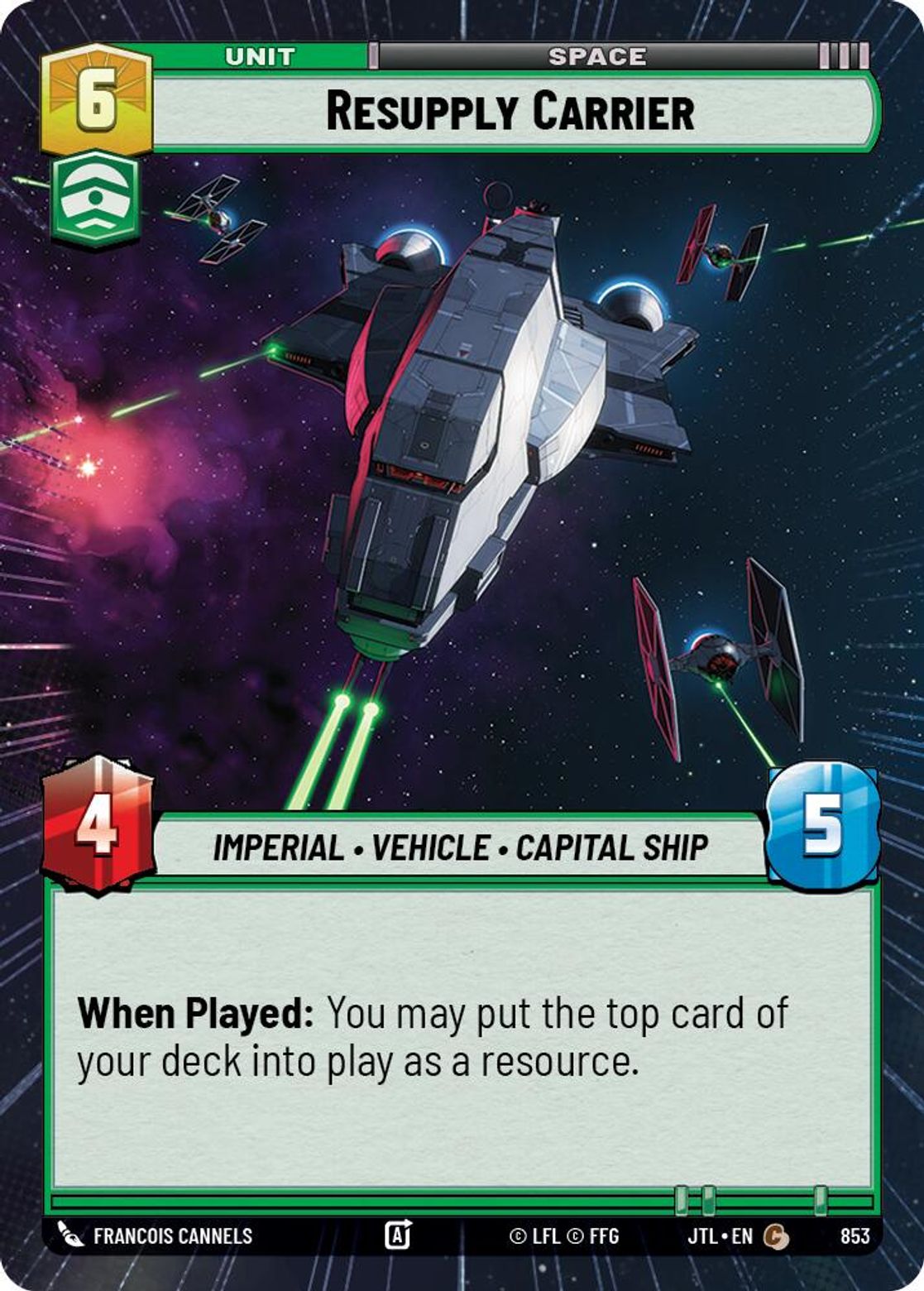 Resupply Carrier — Jump To Lightspeed 853