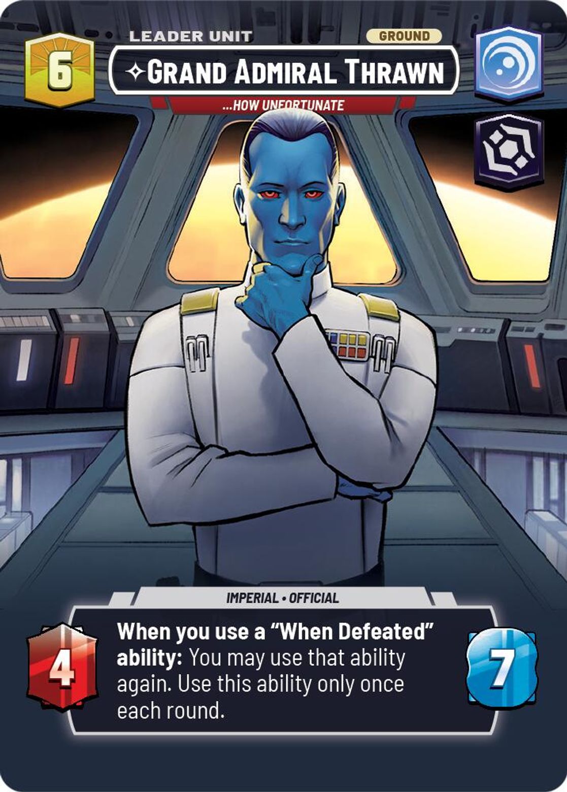 Grand Admiral Thrawn, ...How Unfortunate (verso)