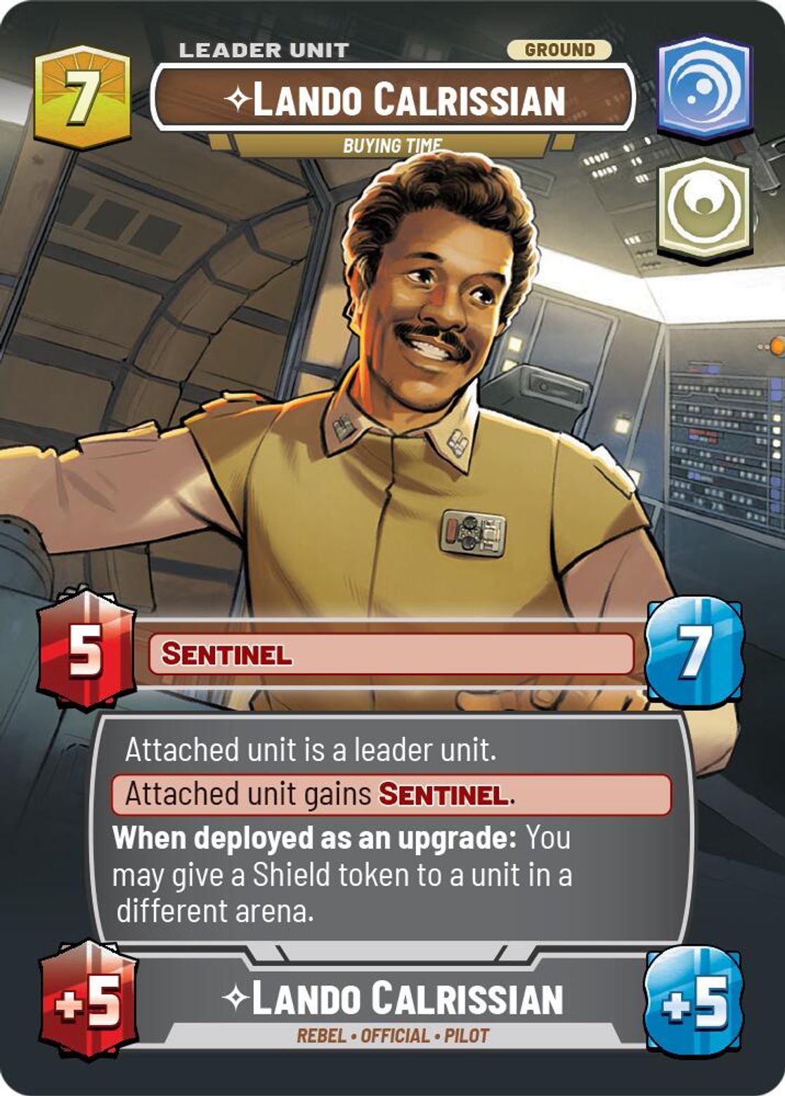 Lando Calrissian, Buying Time (verso)
