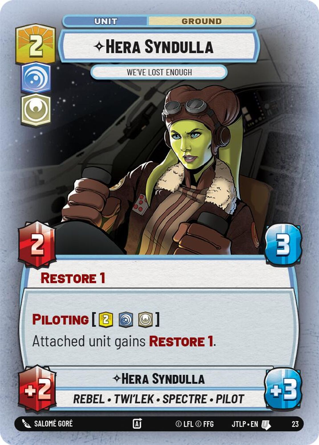 Hera Syndulla, We've Lost Enough — Jump to Lightspeed - OP Promo 23