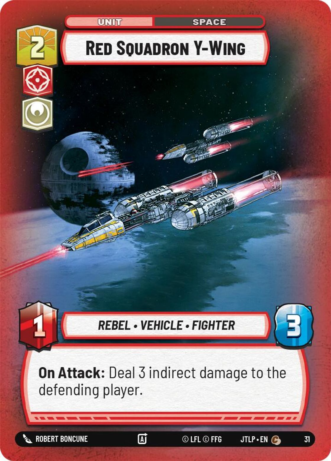 Red Squadron Y-Wing — Jump to Lightspeed - OP Promo 31