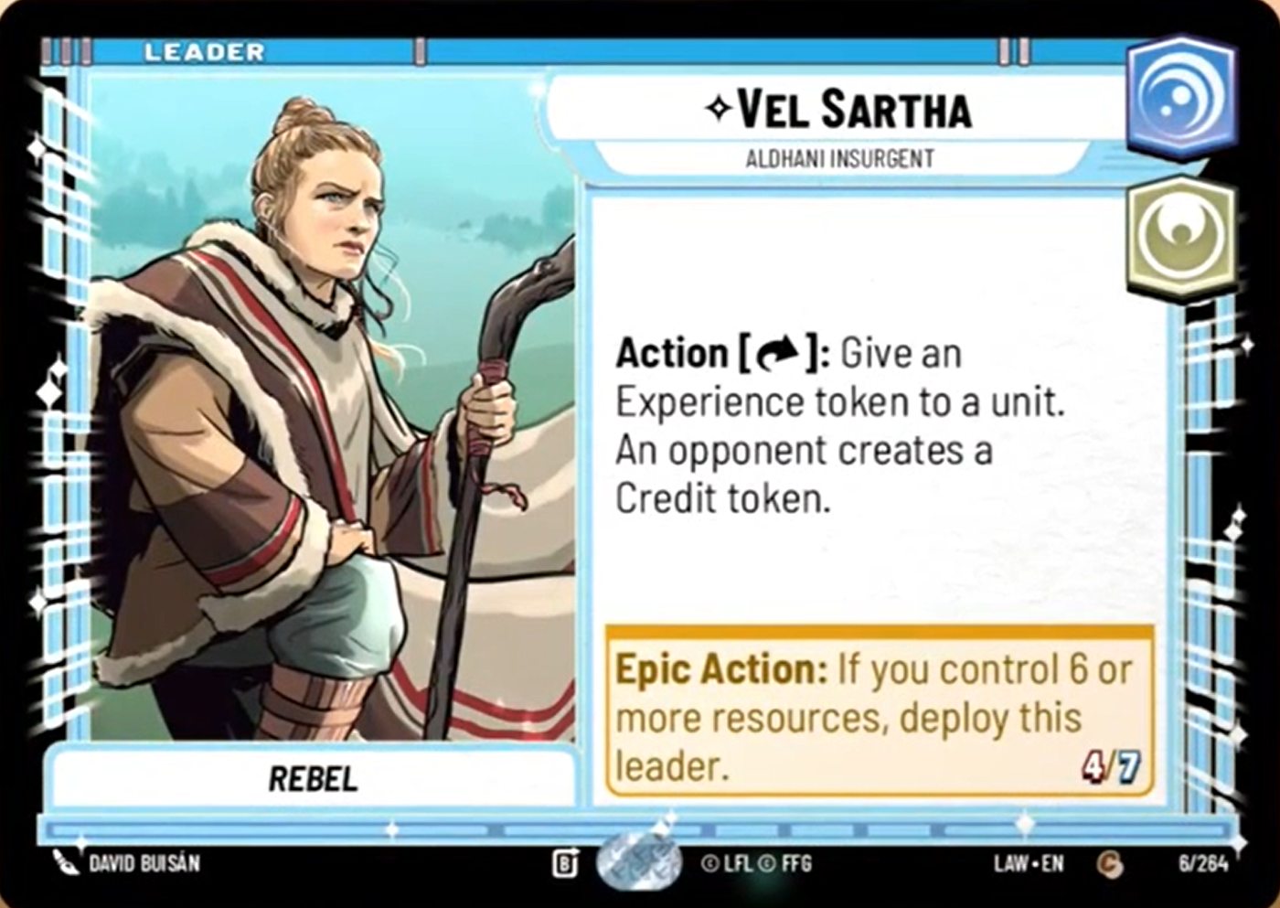 Vel Sartha, Aldhani Insurgent — A Lawless Time 006