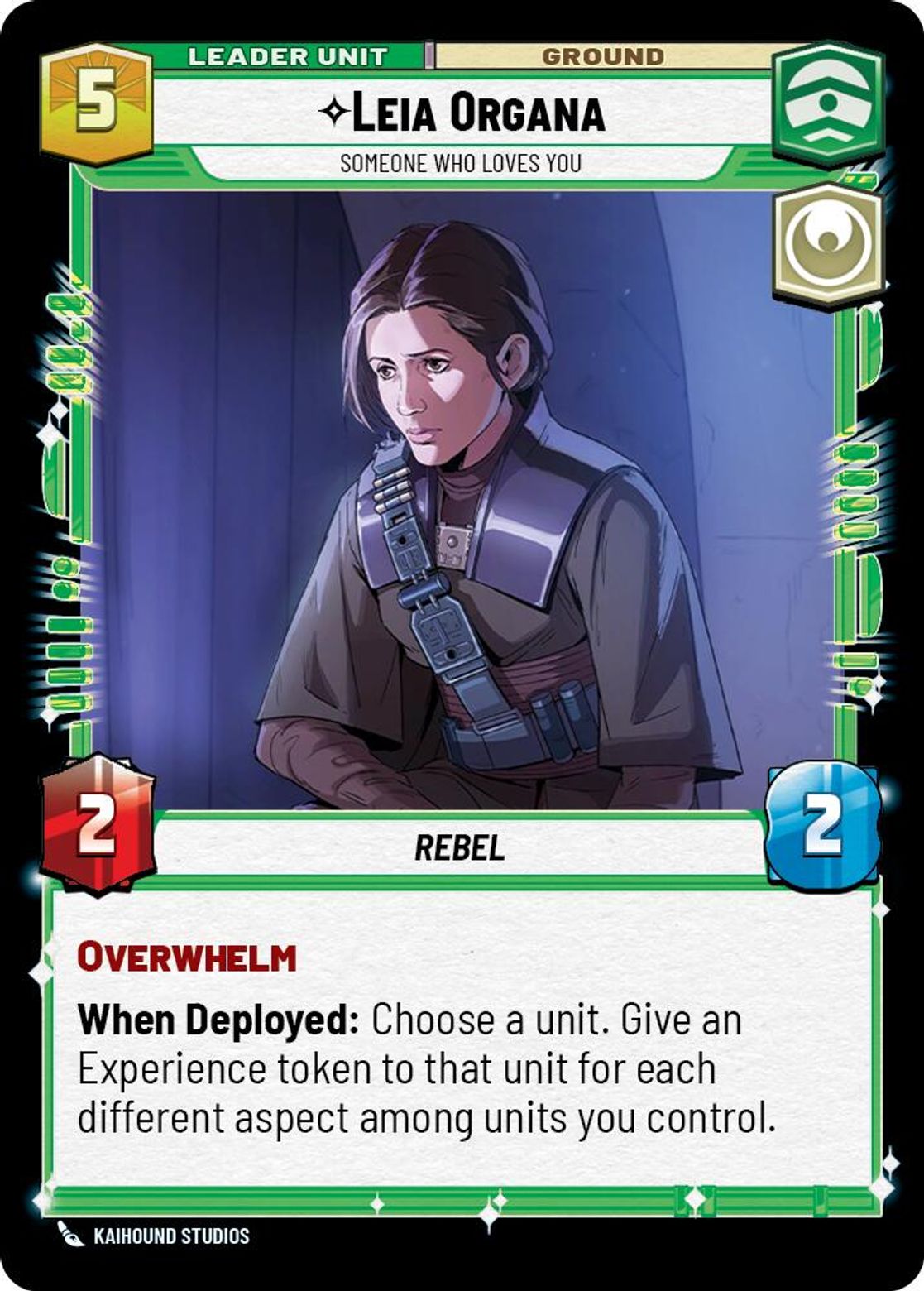 Leia Organa, Someone Who Loves You (verso)