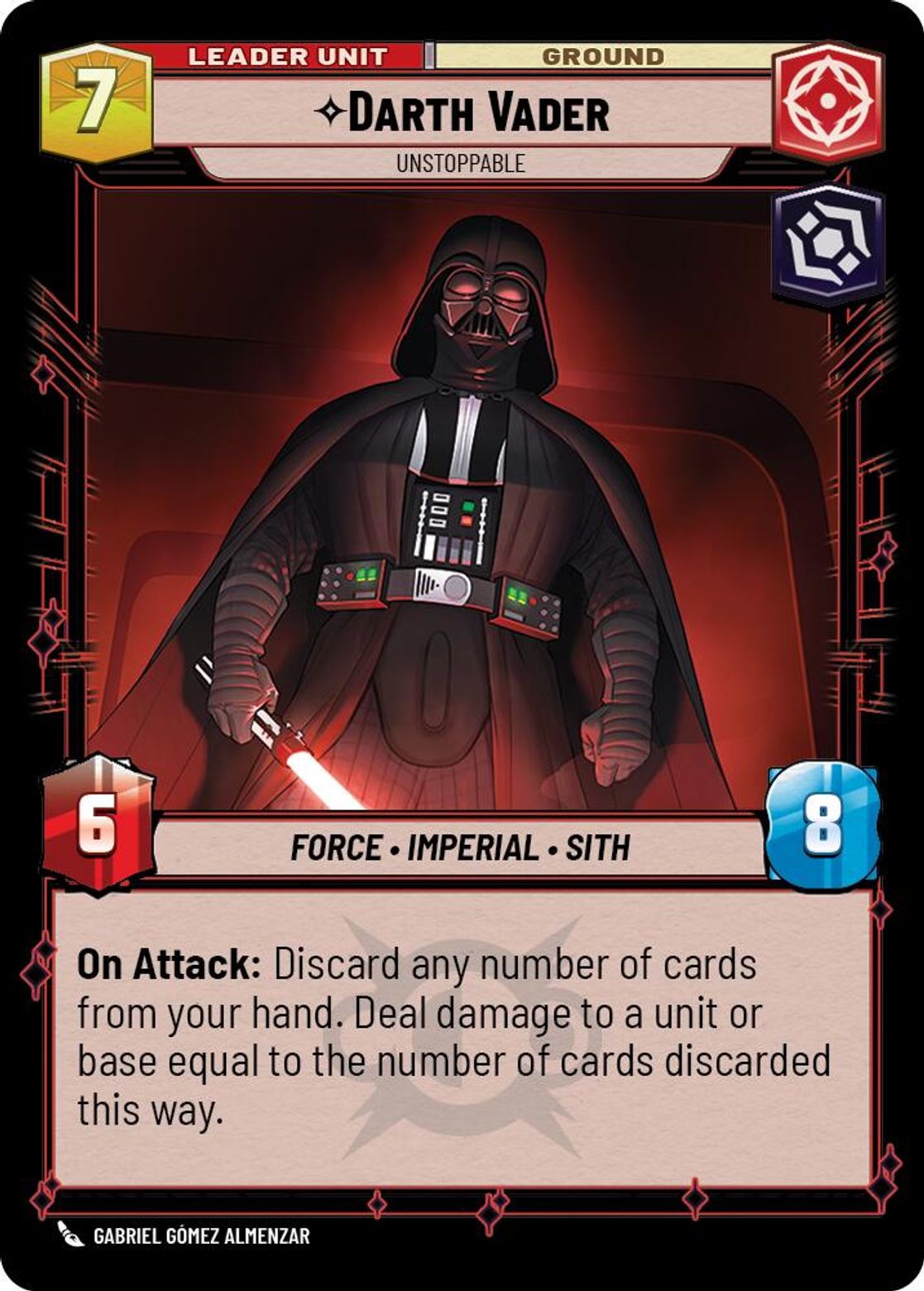 Darth Vader, Unstoppable (verso)