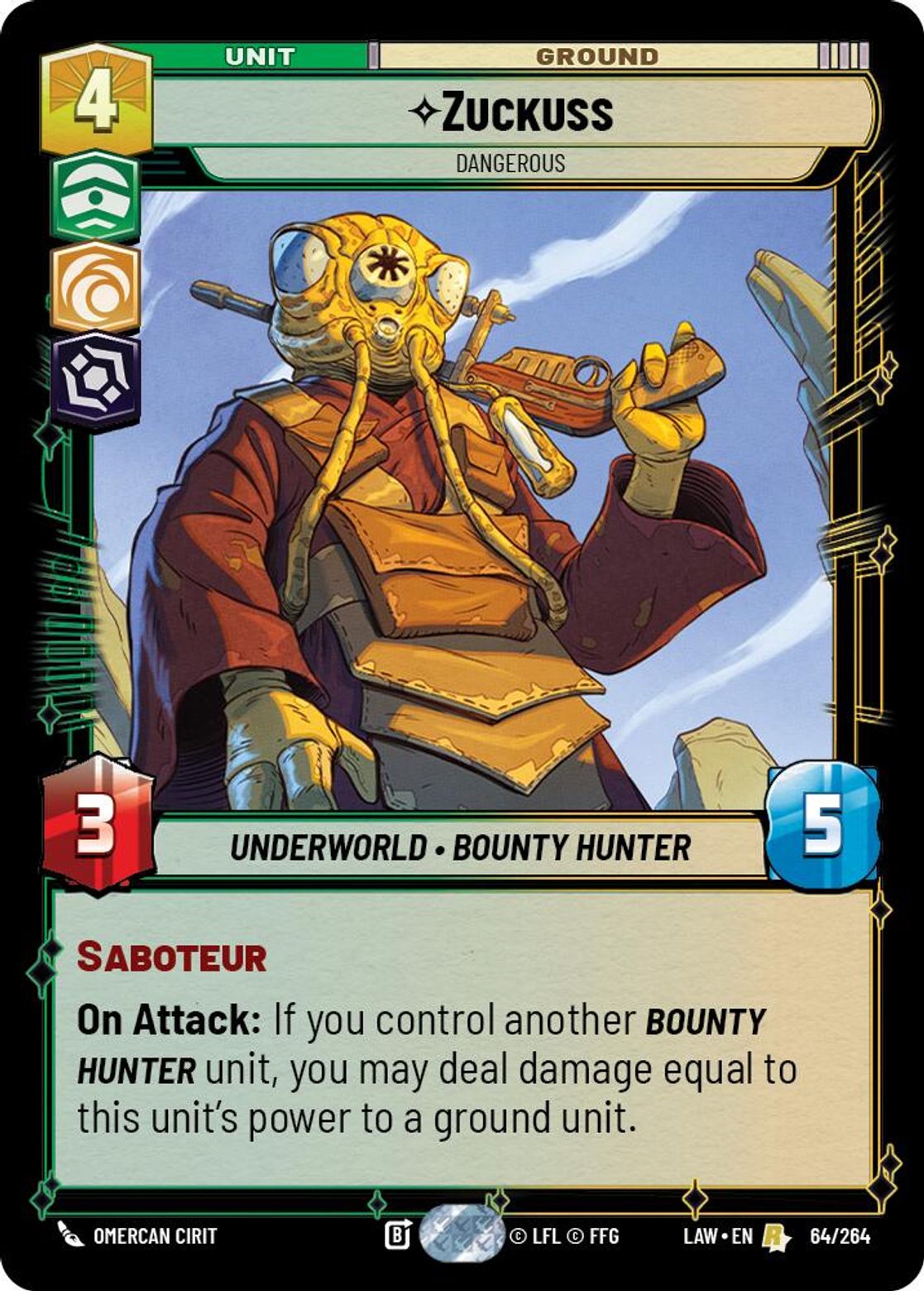 Zuckuss, Dangerous — A Lawless Time 064