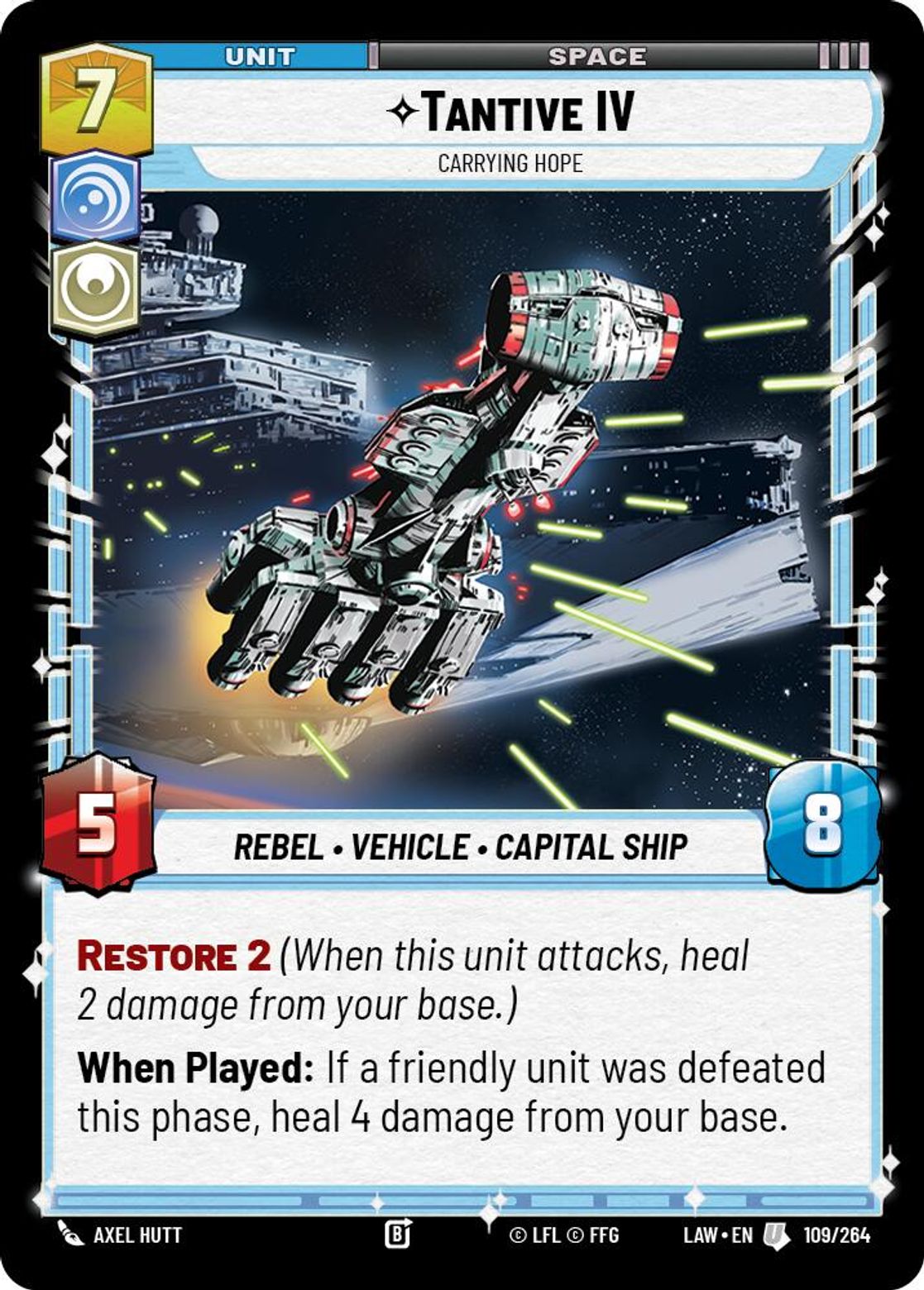 Tantive IV, Carrying Hope — A Lawless Time 109
