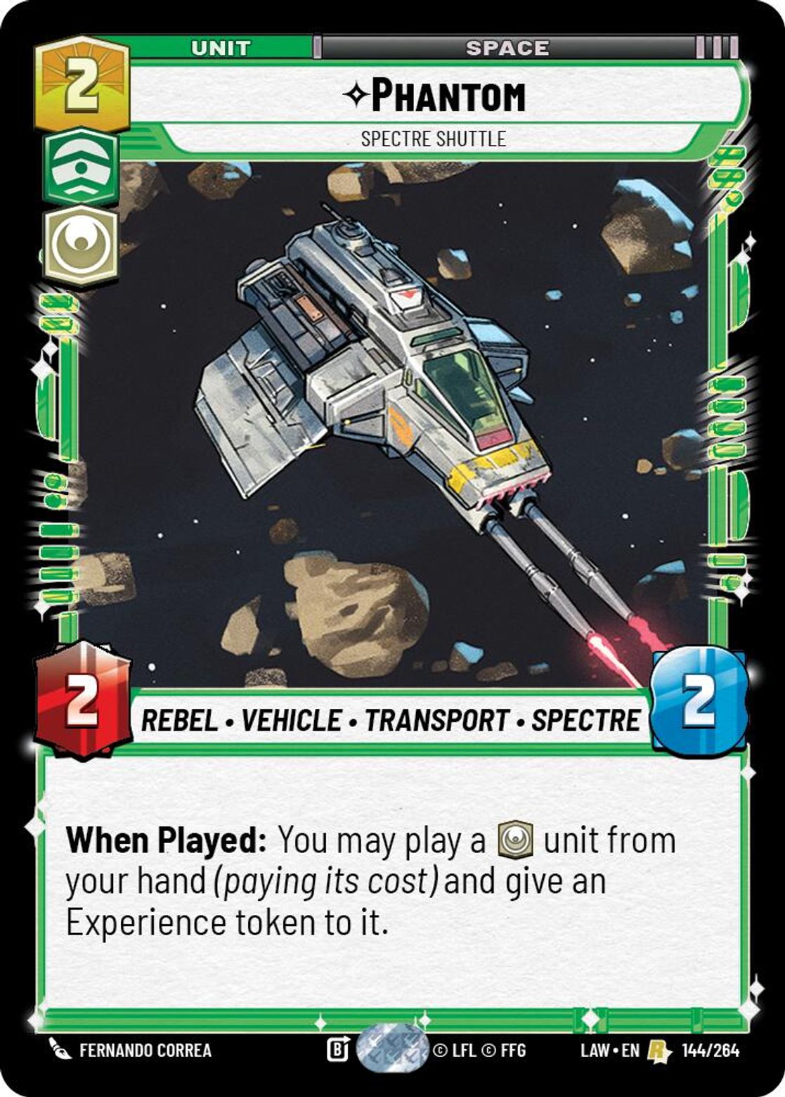 Phantom, Spectre Shuttle — A Lawless Time 144