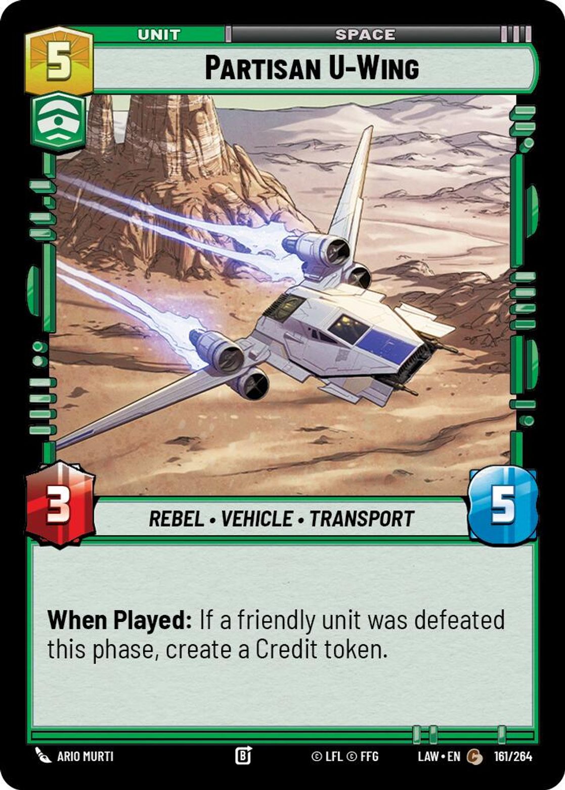 Partisan U-Wing — A Lawless Time 161