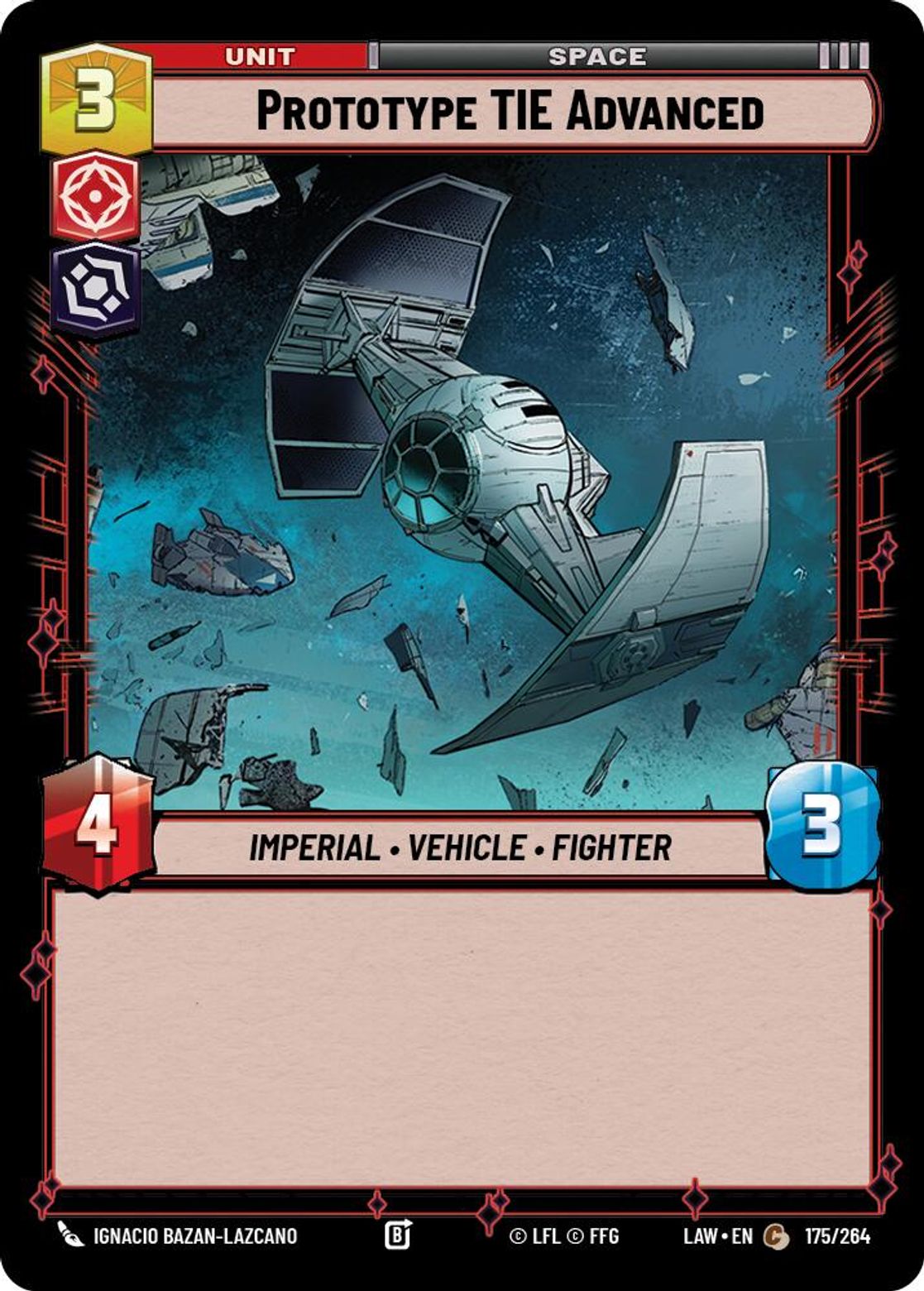 Prototype TIE Advanced — A Lawless Time 175