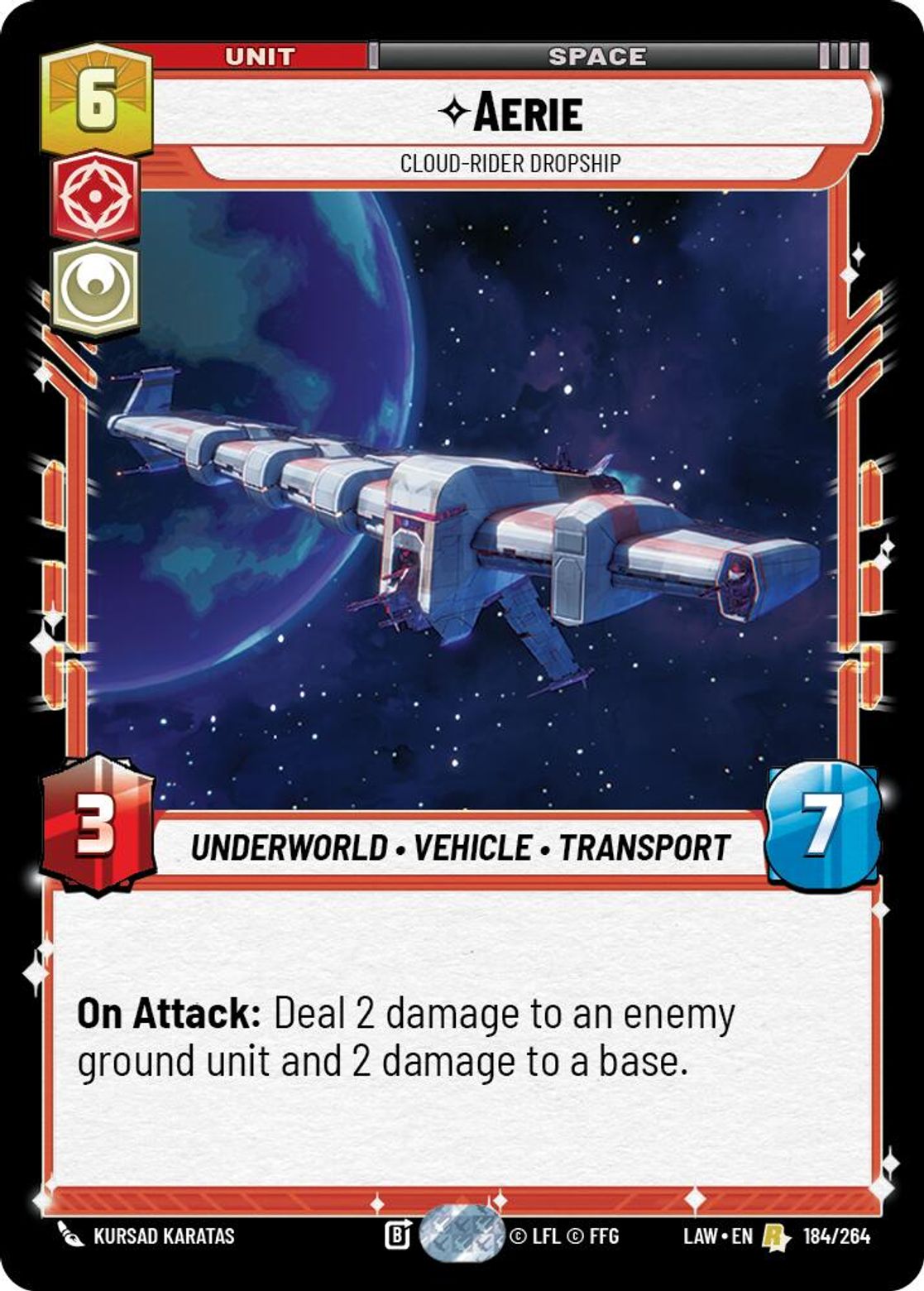 Aerie, Cloud-Rider Dropship — A Lawless Time 184