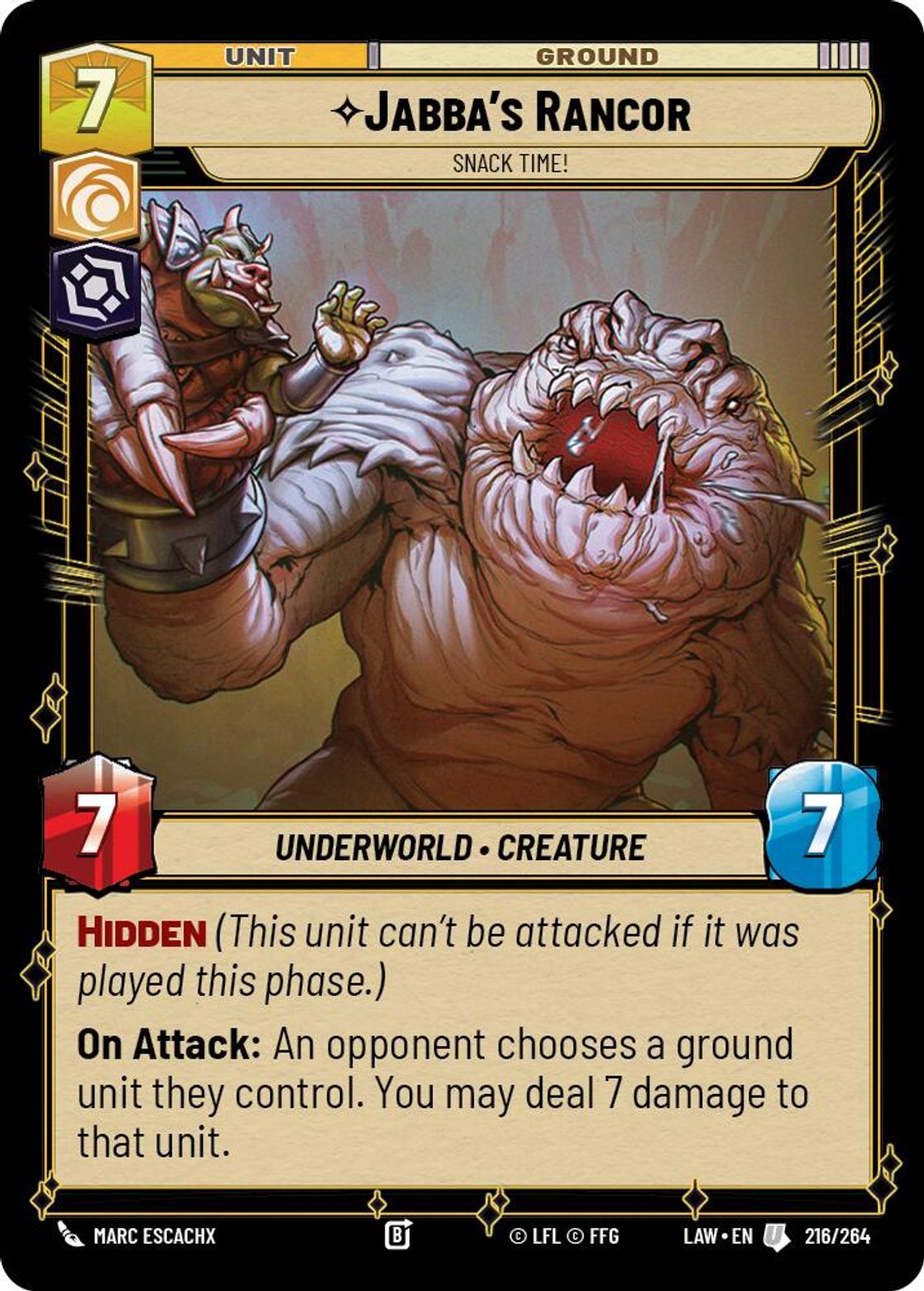 Jabba's Rancor, Snack Time! — A Lawless Time 216