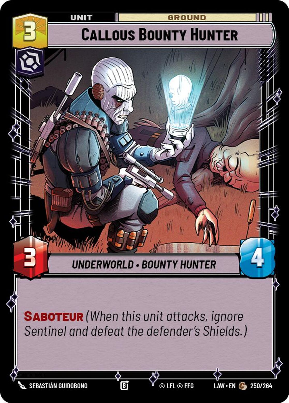 Callous Bounty Hunter — A Lawless Time 250