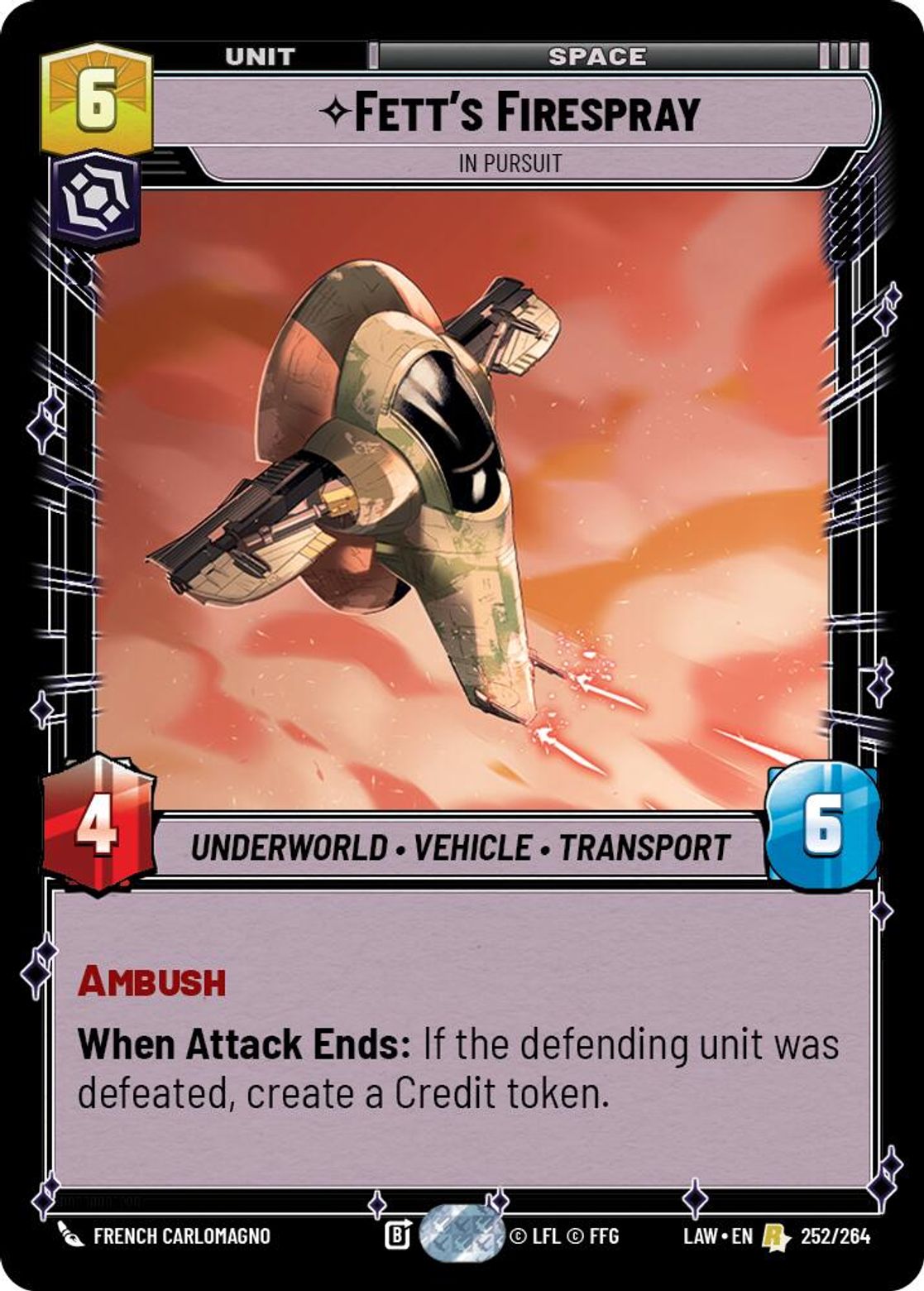 Fett's FIrespray, In Pursuit — A Lawless Time 252