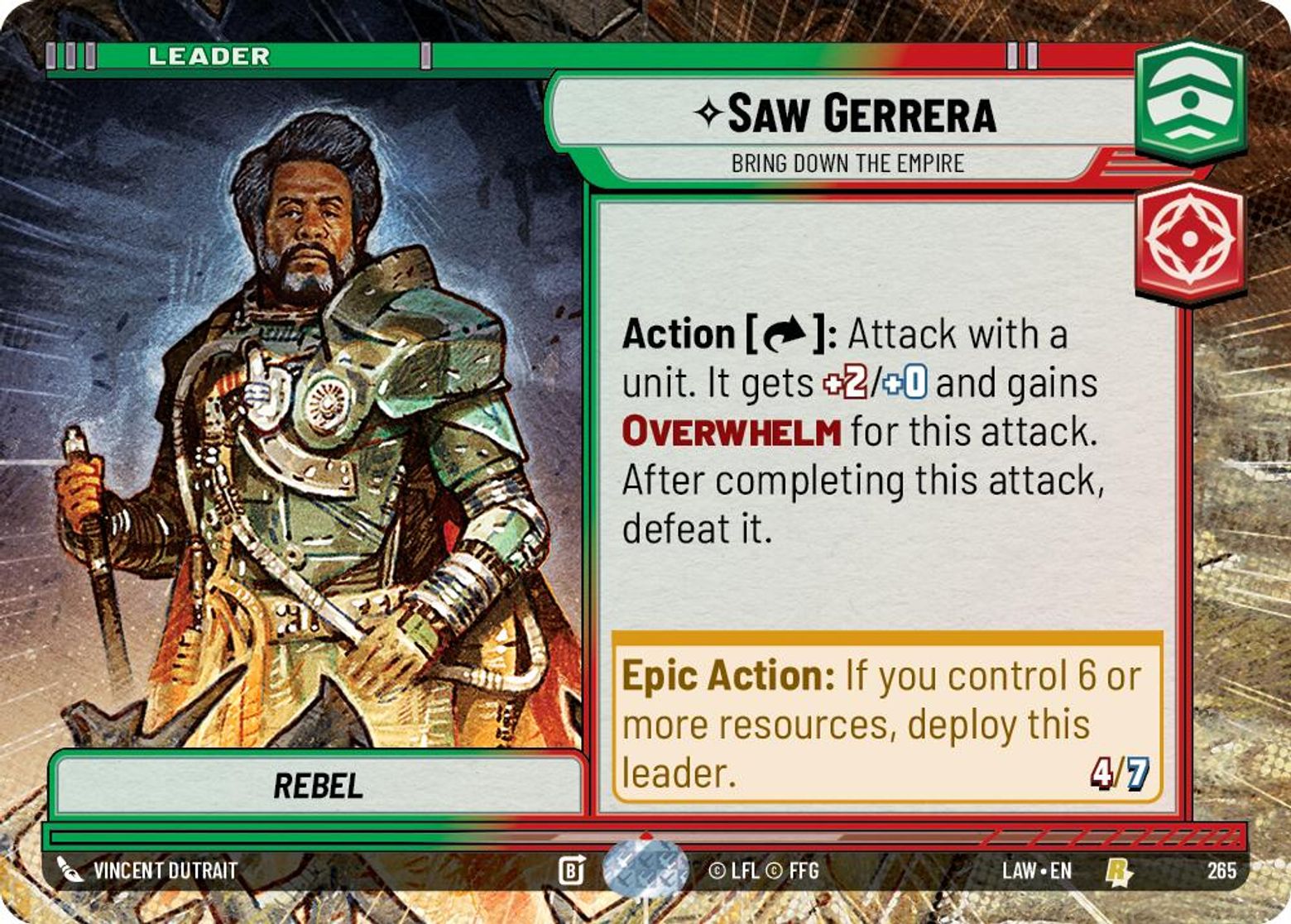 Saw Gerrera, Bring Down the Empire — A Lawless Time 265