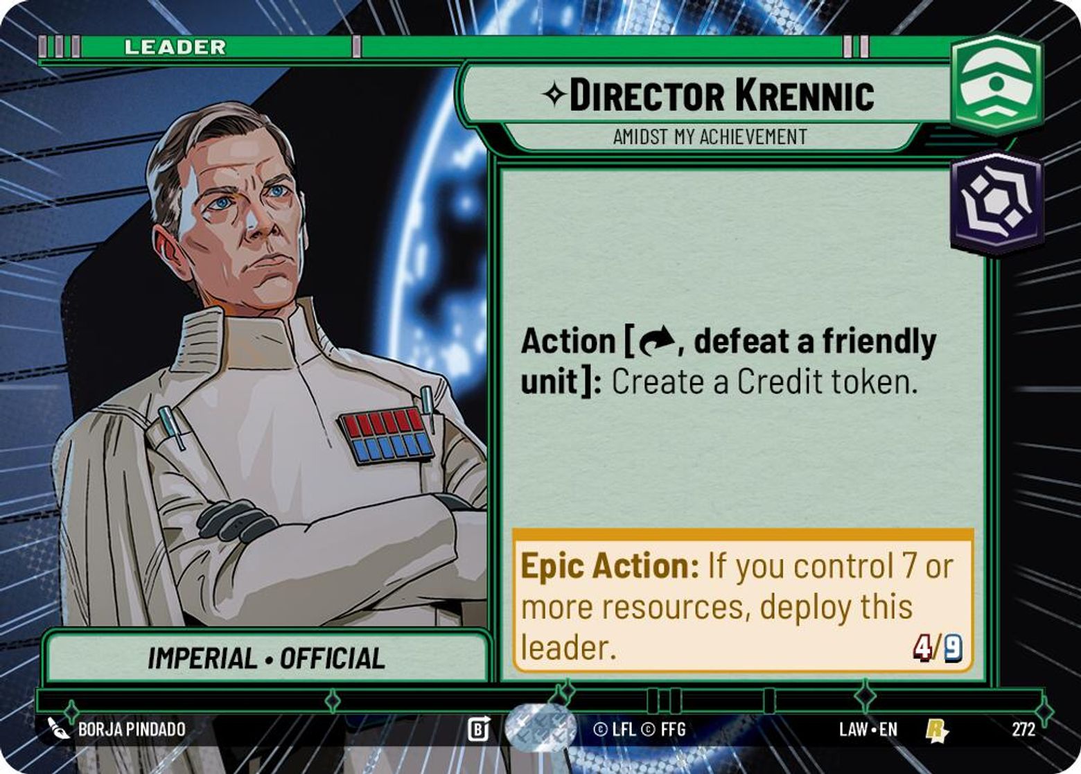 Director Krennic, Amidst My Achievement — A Lawless Time 272
