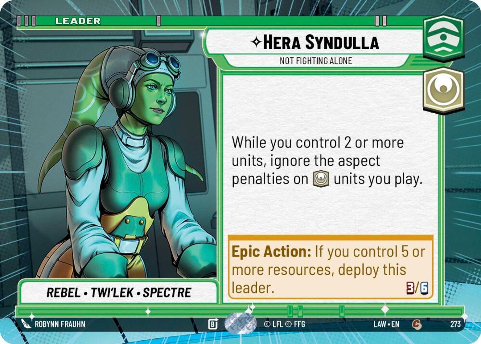 Hera Syndulla, Not Fighting Alone — A Lawless Time 273