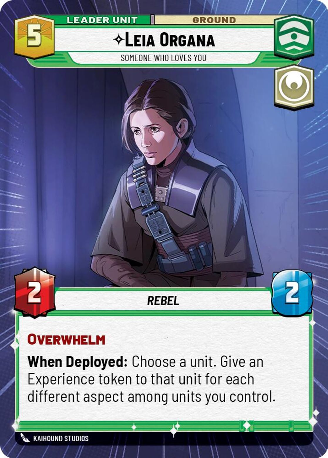 Leia Organa, Someone Who Loves You (verso)