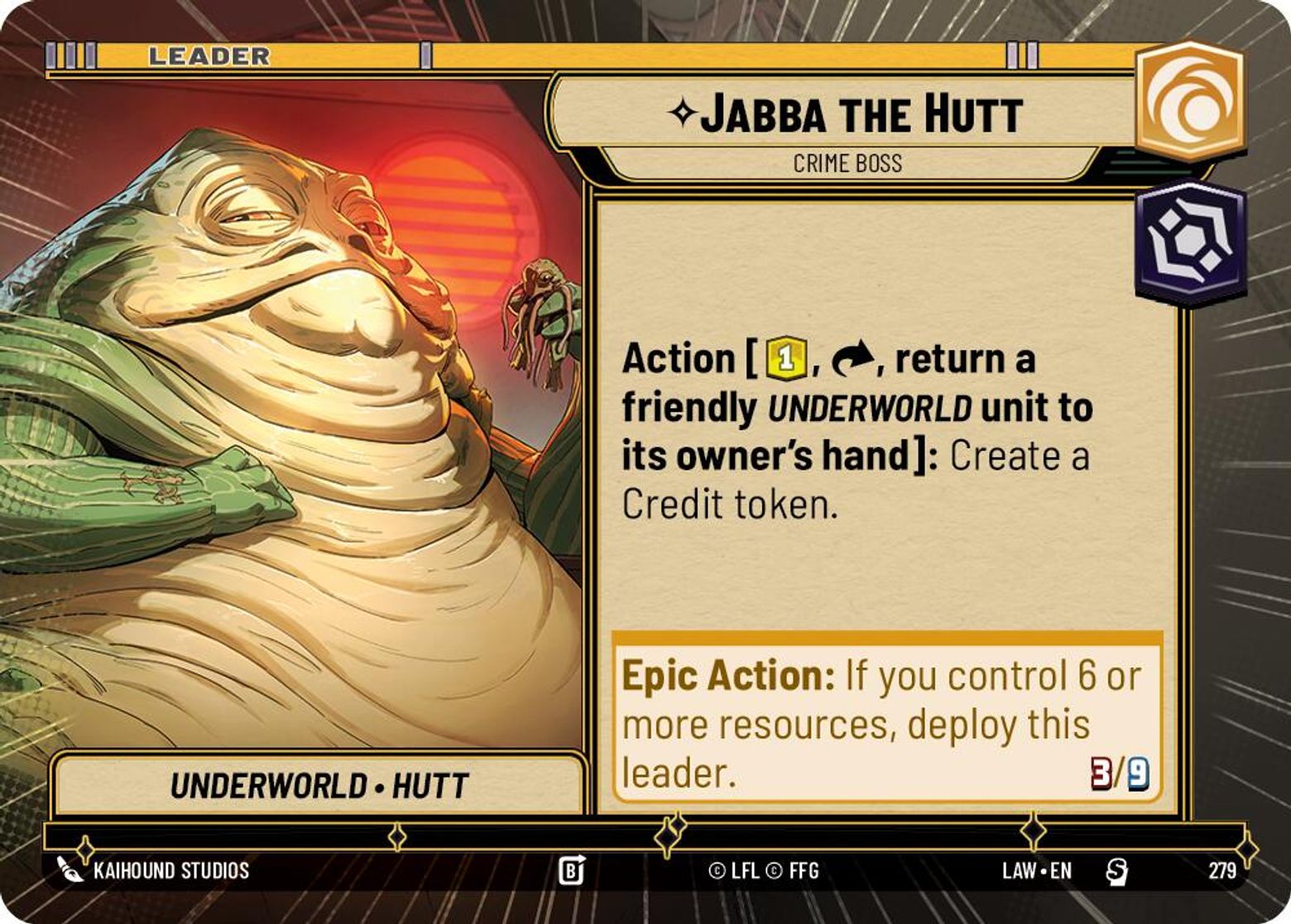 Jabba the Hutt, Crime Boss — A Lawless Time 279
