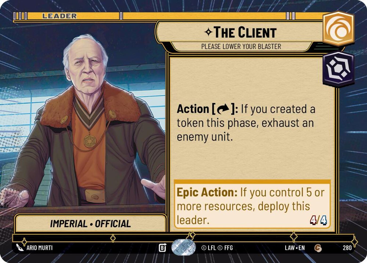 The Client, Please Lower Your Blaster — A Lawless Time 280