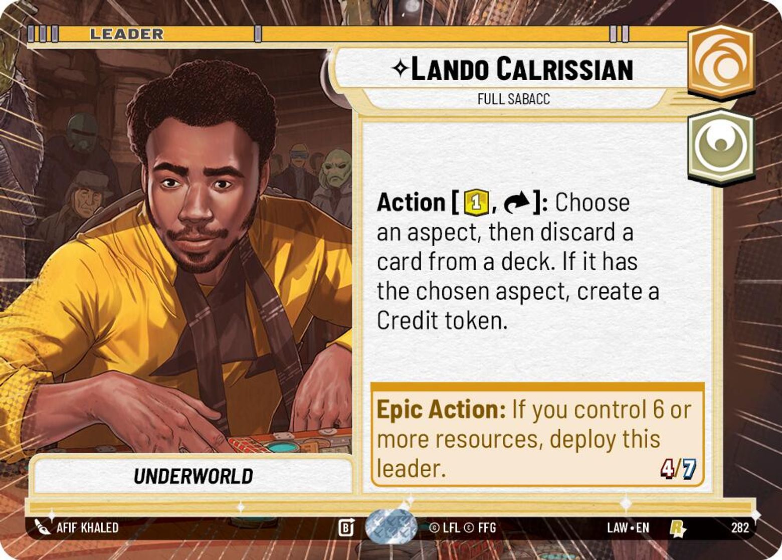 Lando Calrissian, Full Sabacc — A Lawless Time 282