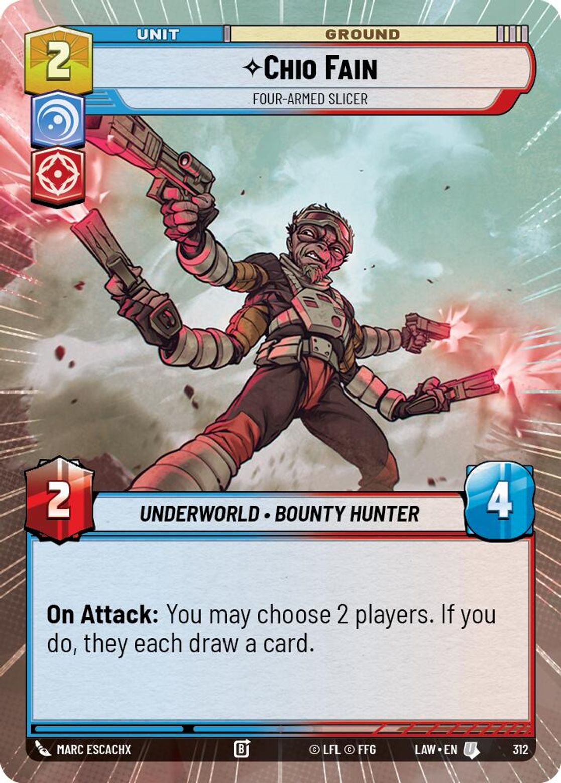 Chio Fain, Four-Armed Slicer — A Lawless Time 312