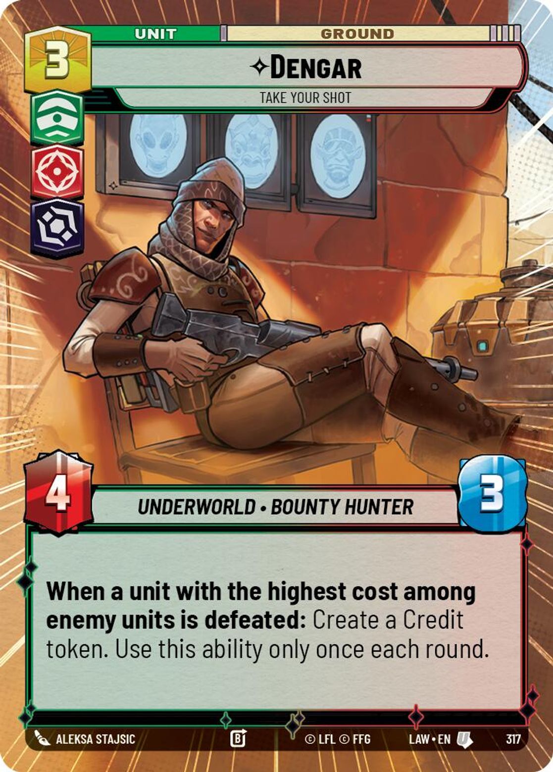 Dengar, Take Your Shot — A Lawless Time 317