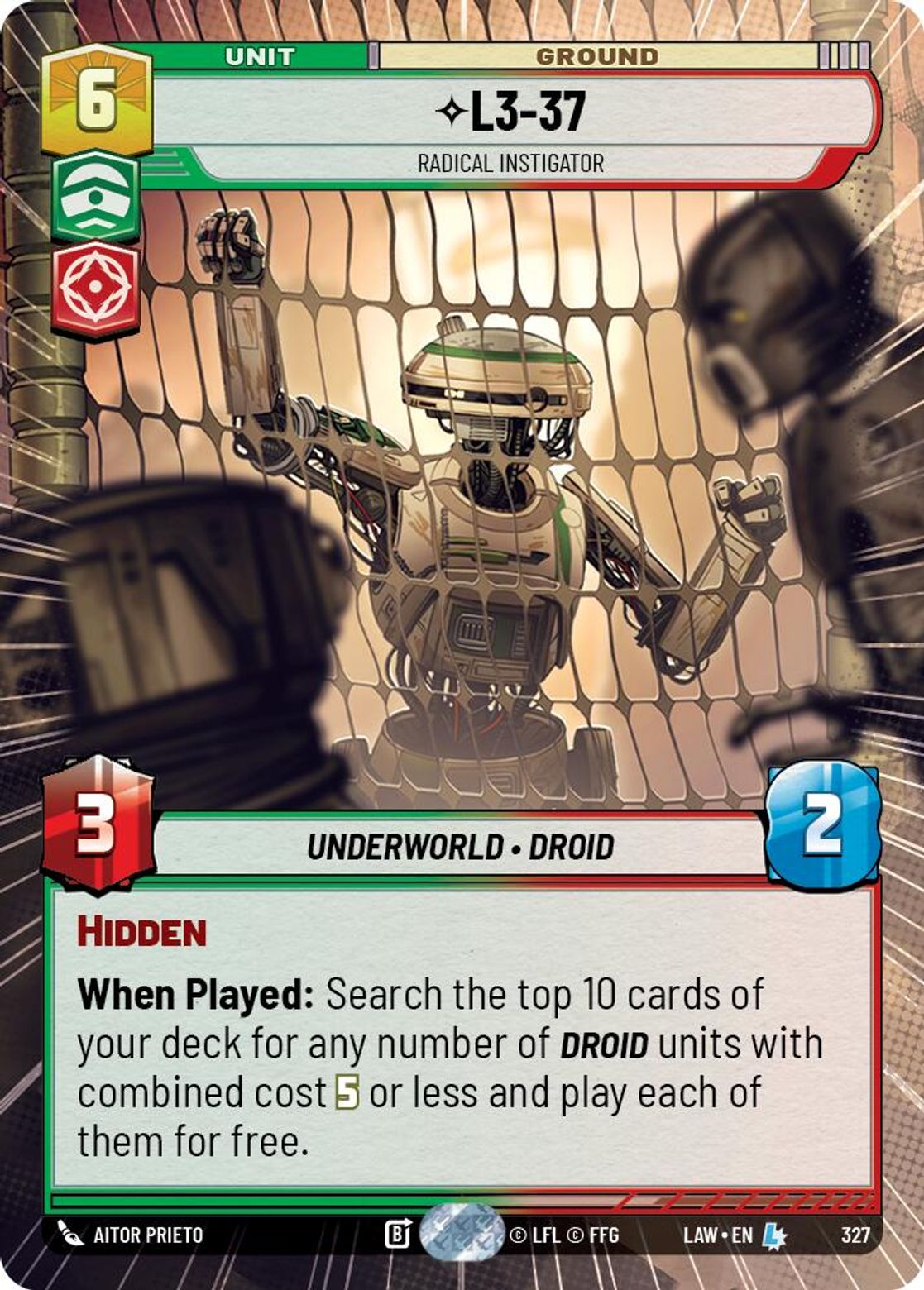 L3-37, Radical Instigator — A Lawless Time 327