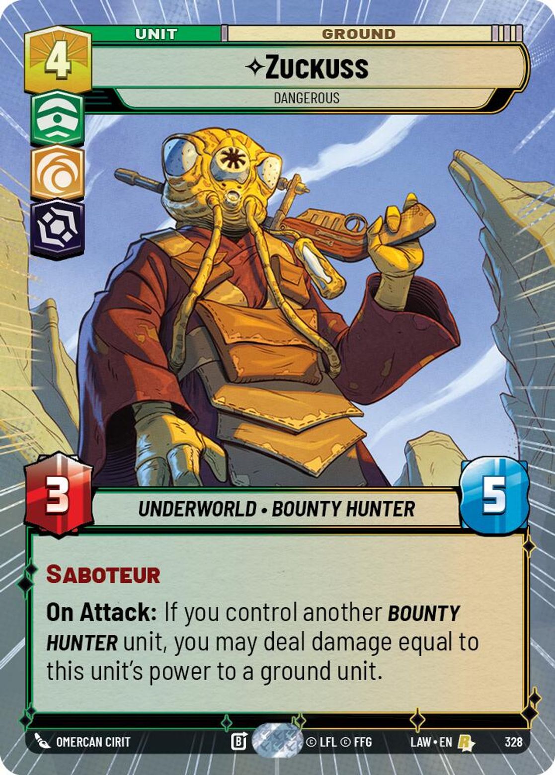 Zuckuss, Dangerous — A Lawless Time 328