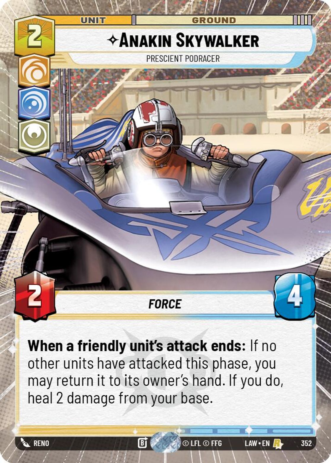 Anakin Skywalker, Prescient Podracer — A Lawless Time 352