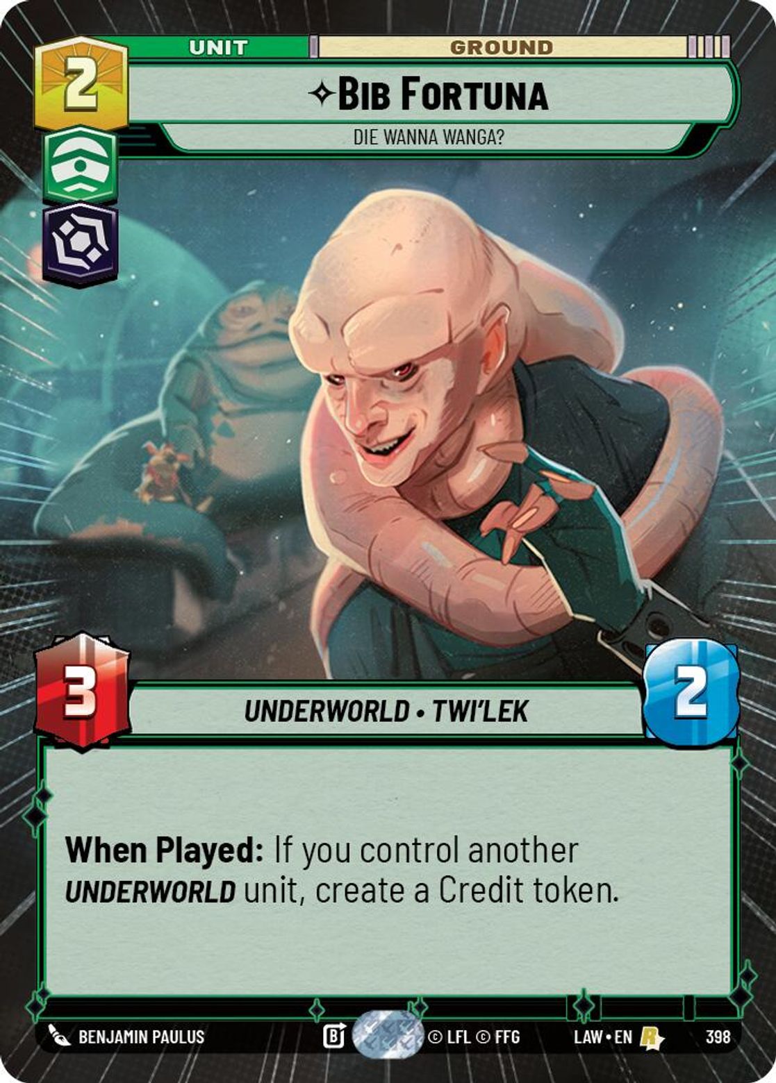 Bib Fortuna, Die Wanna Wanga? — A Lawless Time 398