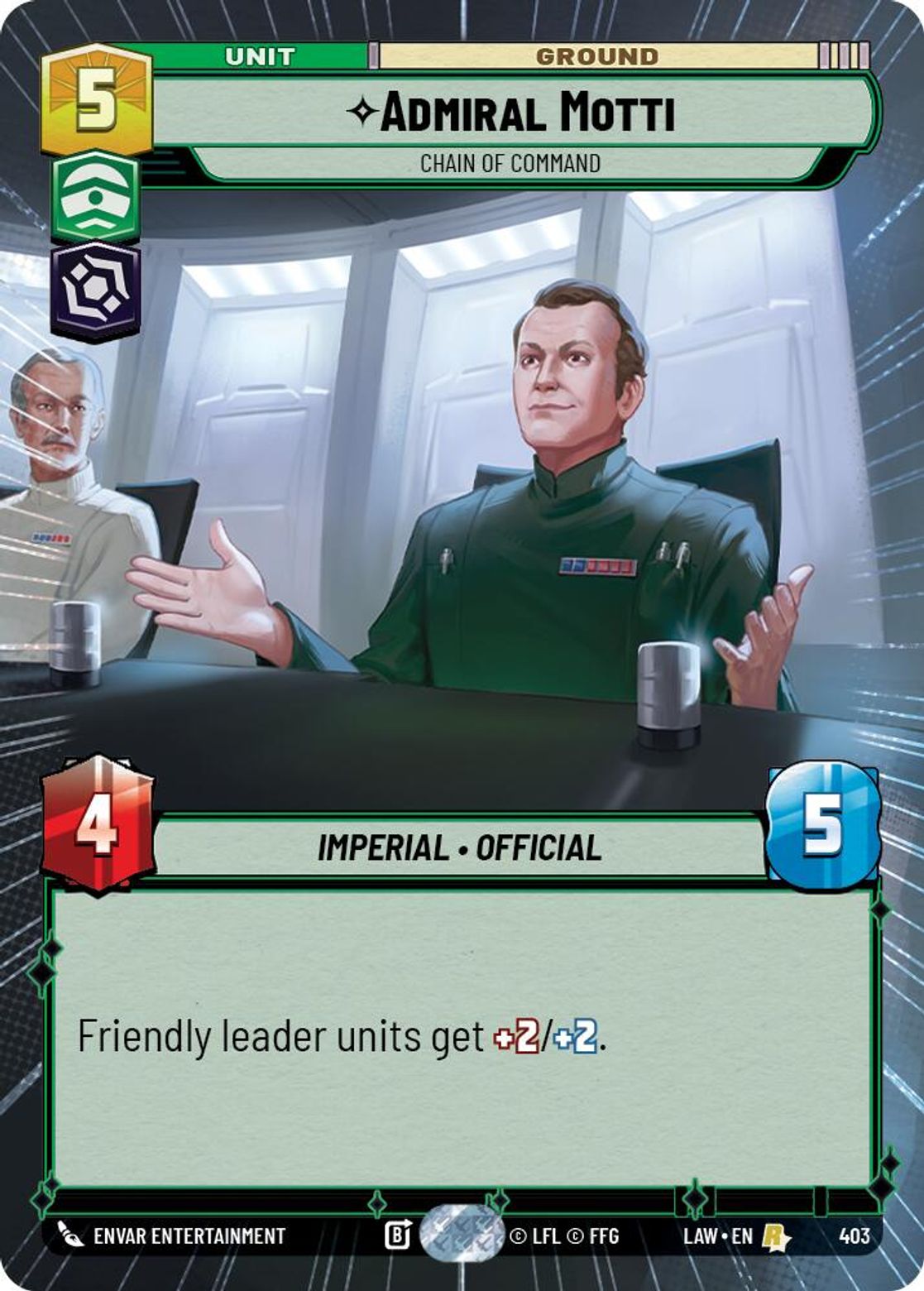 Admiral Motti, Chain of Command — A Lawless Time 403