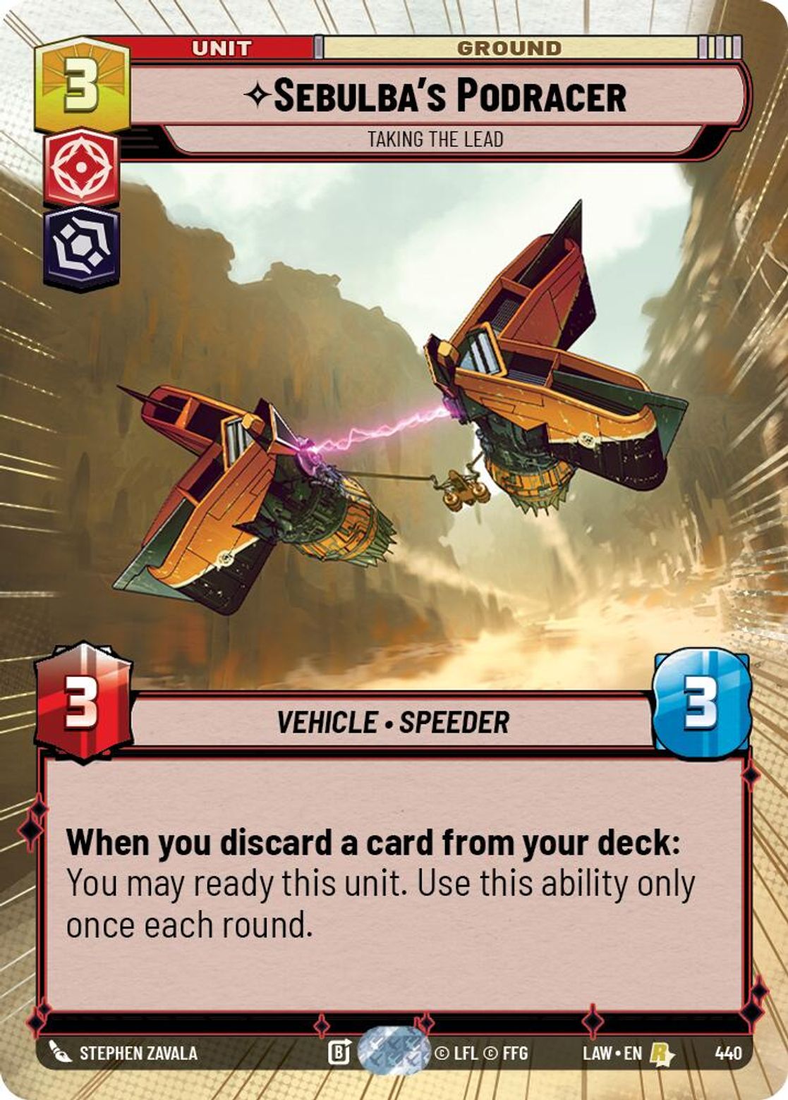 Sebulba's Podracer, Taking the Lead — A Lawless Time 440