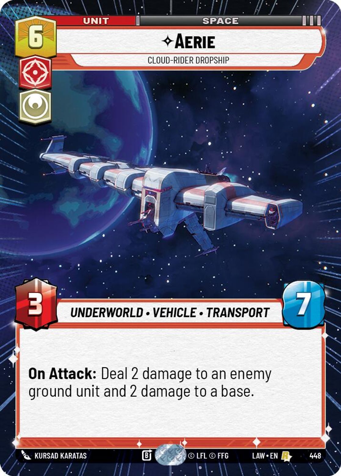 Aerie, Cloud-Rider Dropship — A Lawless Time 448
