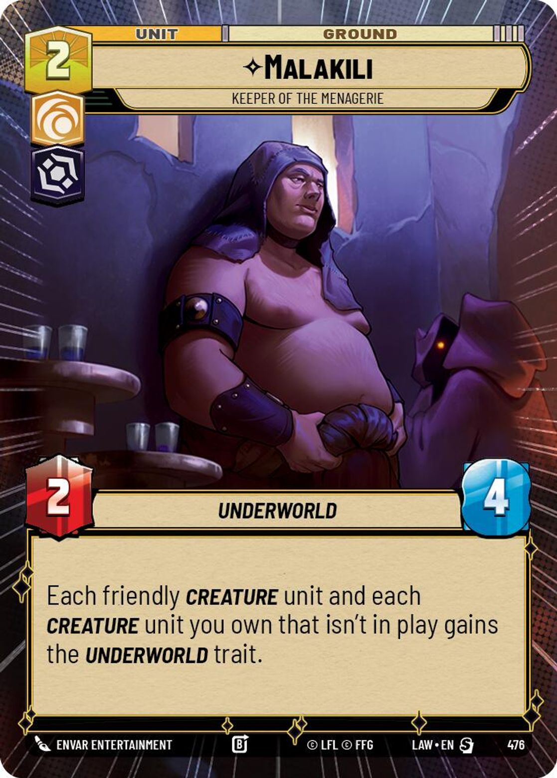 Malakili, Keeper of the Menagerie — A Lawless Time 476