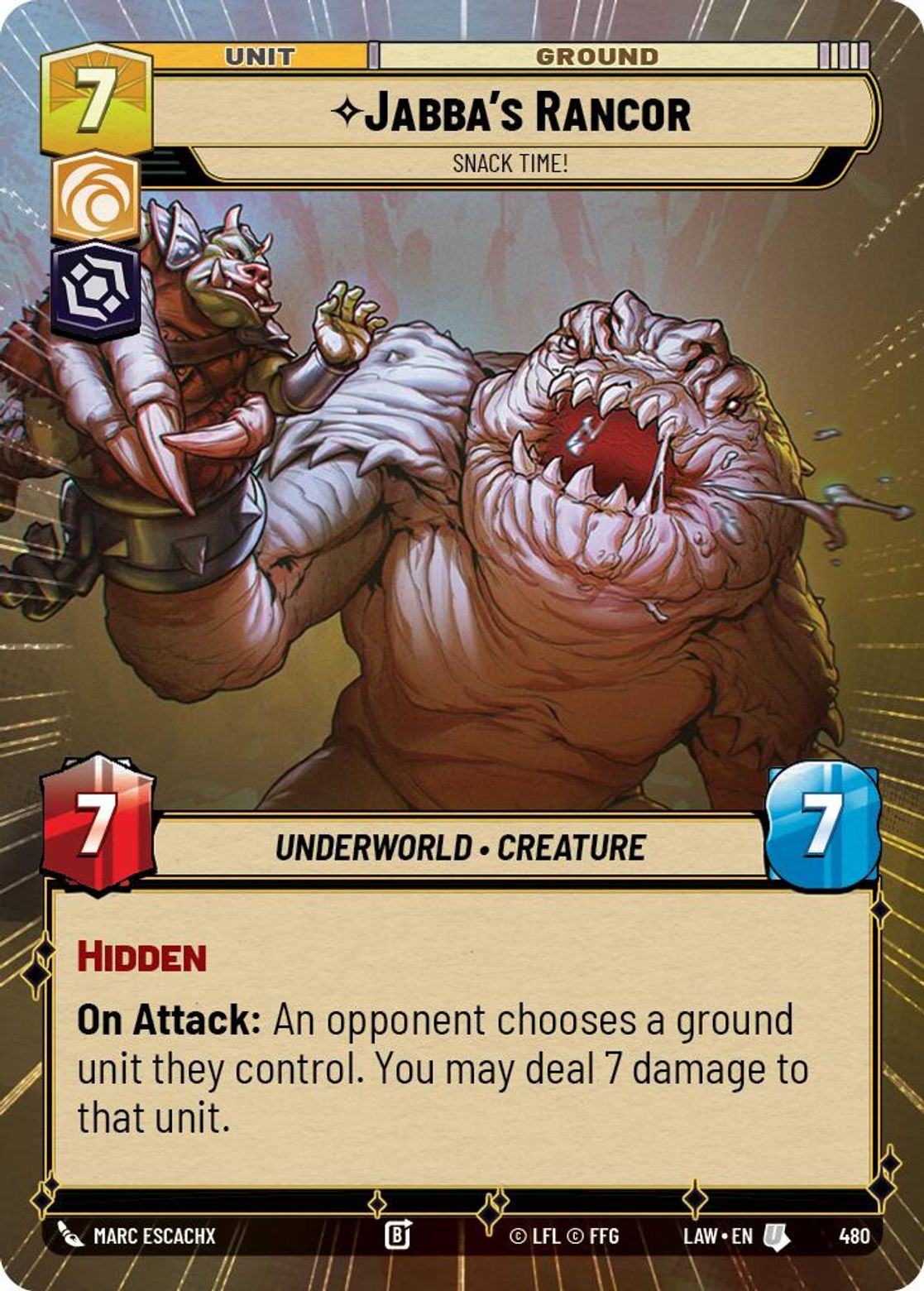 Jabba's Rancor, Snack Time! — A Lawless Time 480
