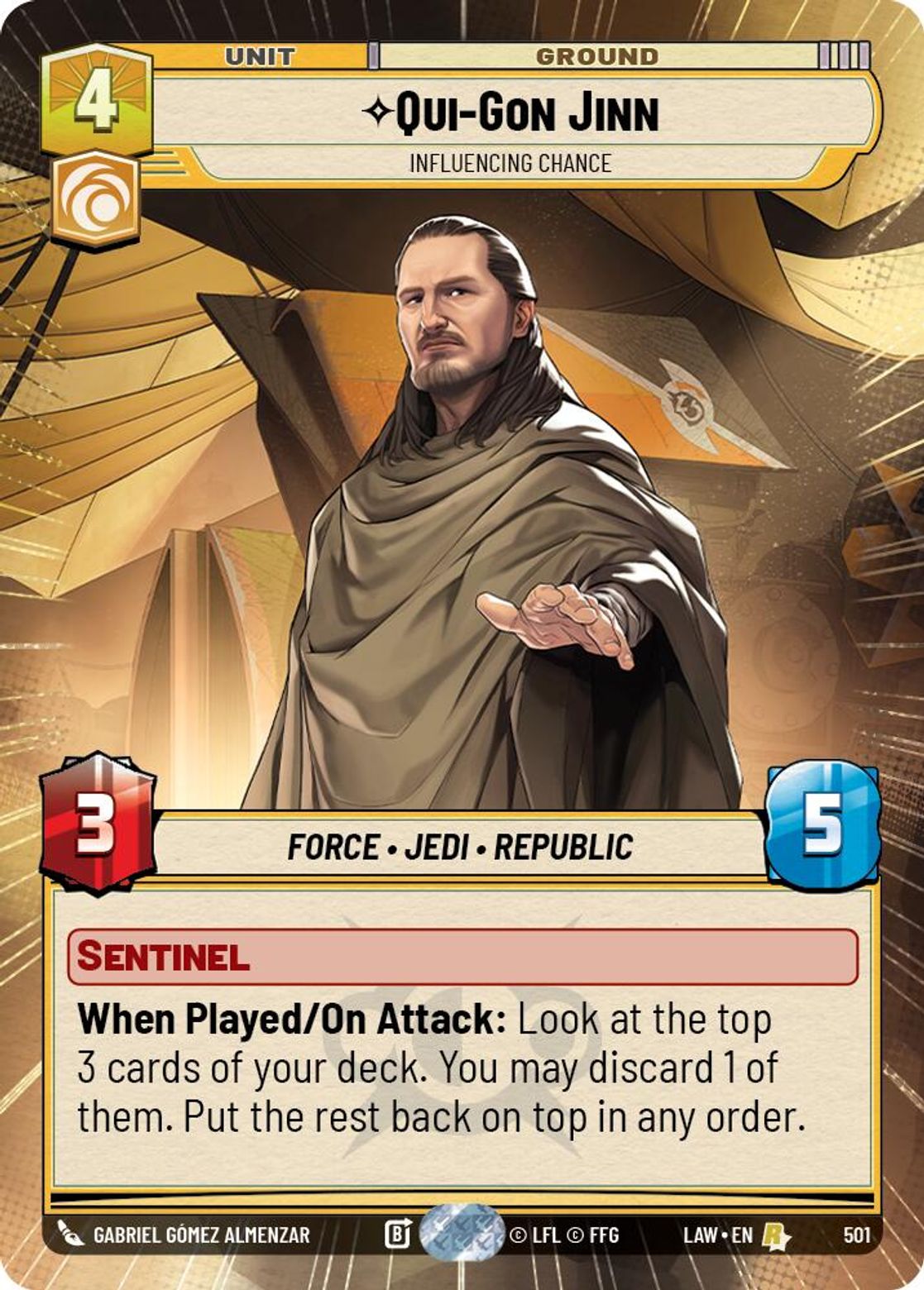 Qui-Gon Jinn, Influencing Chance — A Lawless Time 501